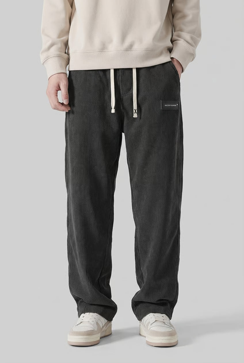 Men's Trousers | Corduroy Drawstring Waist