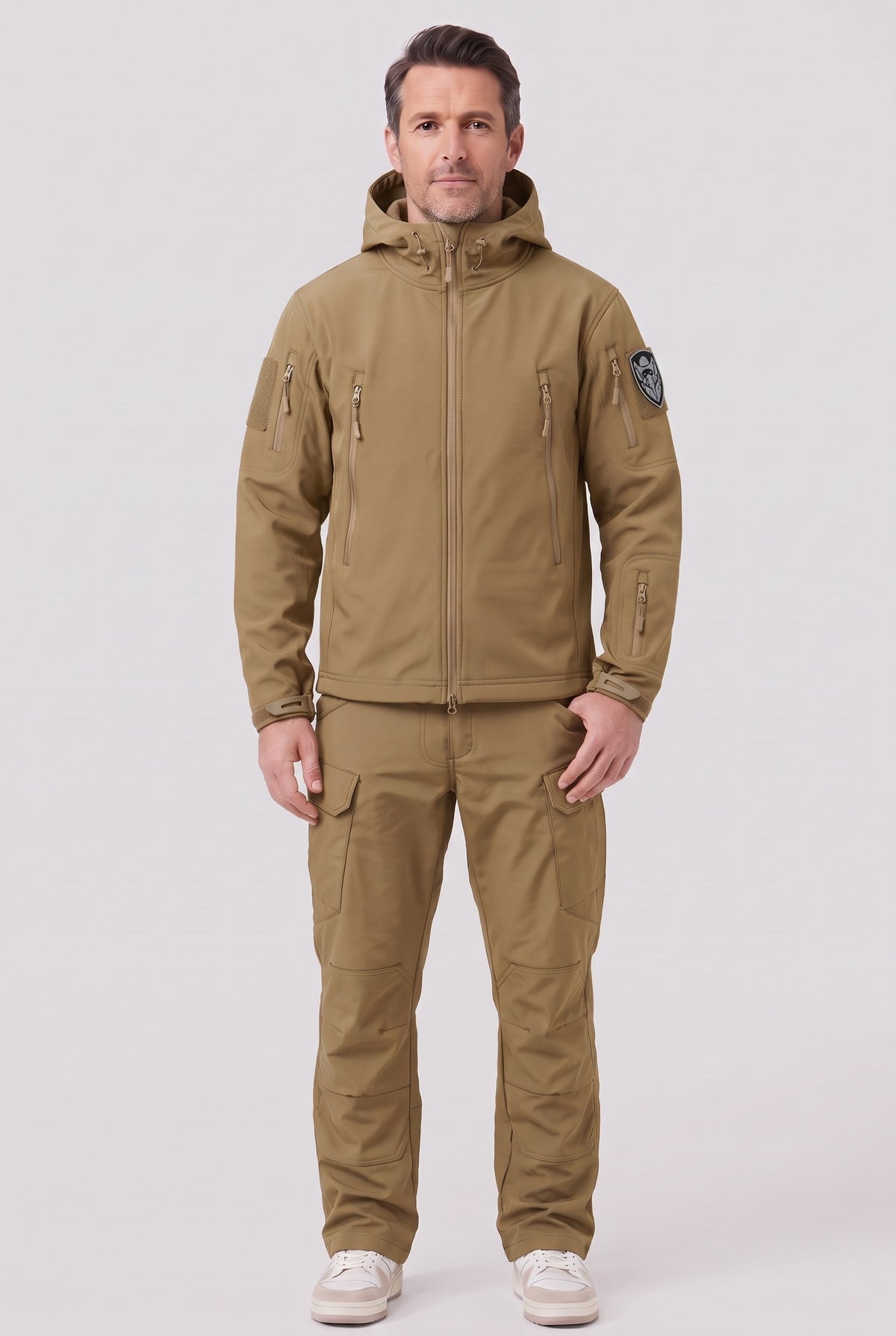 Men's Jacket | Tactical Softshell Utility Set - Beige
