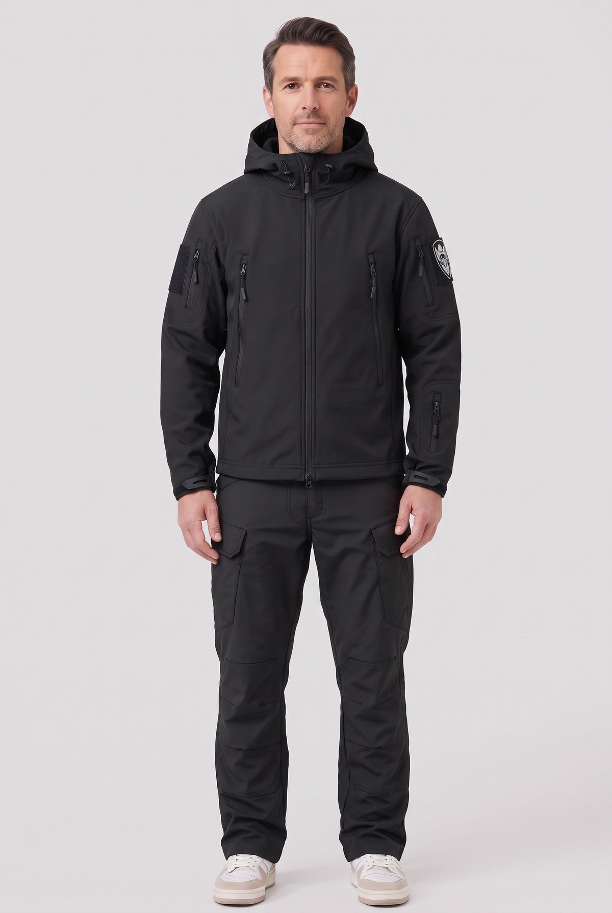 Men's Jacket | Tactical Softshell Utility Set - Black