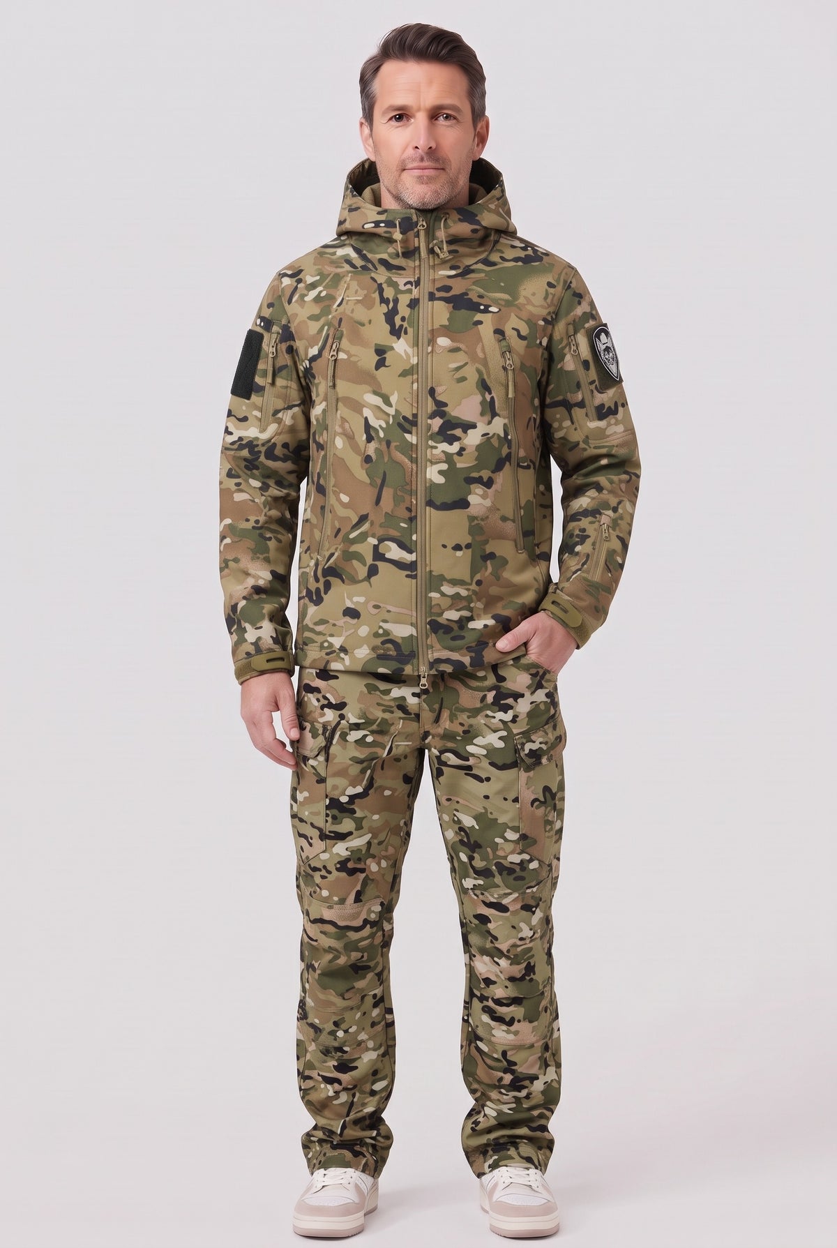 Men's Jacket | Tactical Softshell Utility Set - Camo