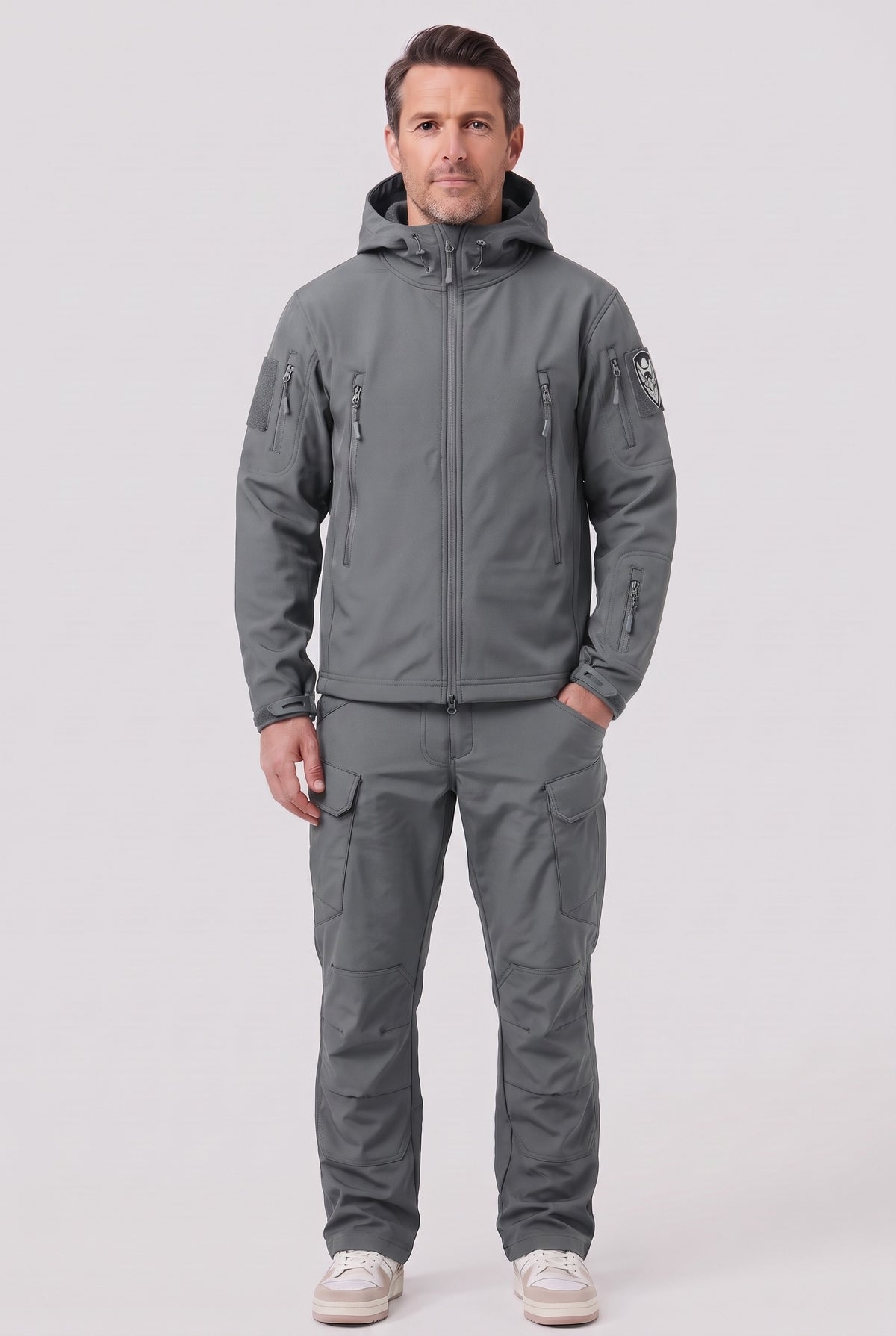 Men's Jacket | Tactical Softshell Utility Set - Grey
