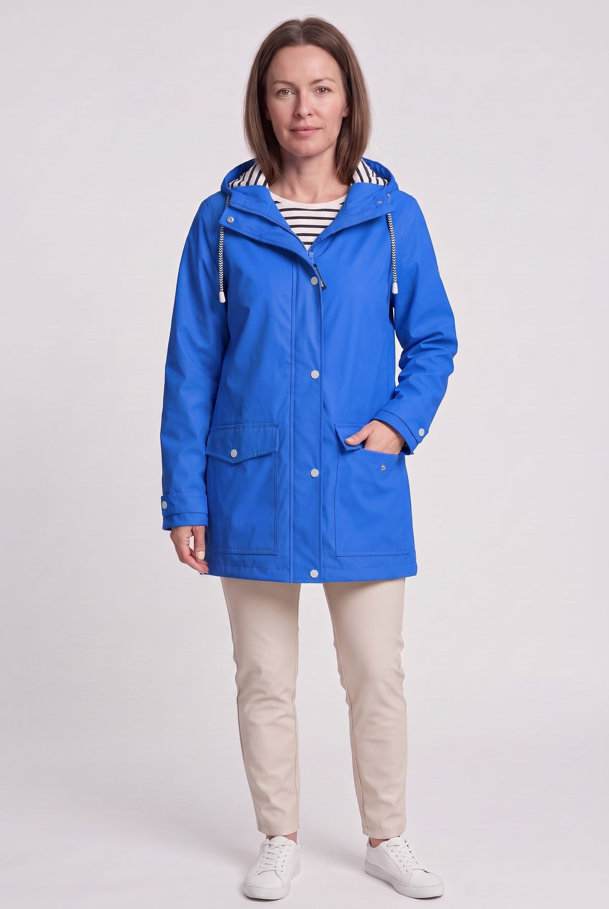 Women's Jacket | Hooded Waterproof Rain - Blue