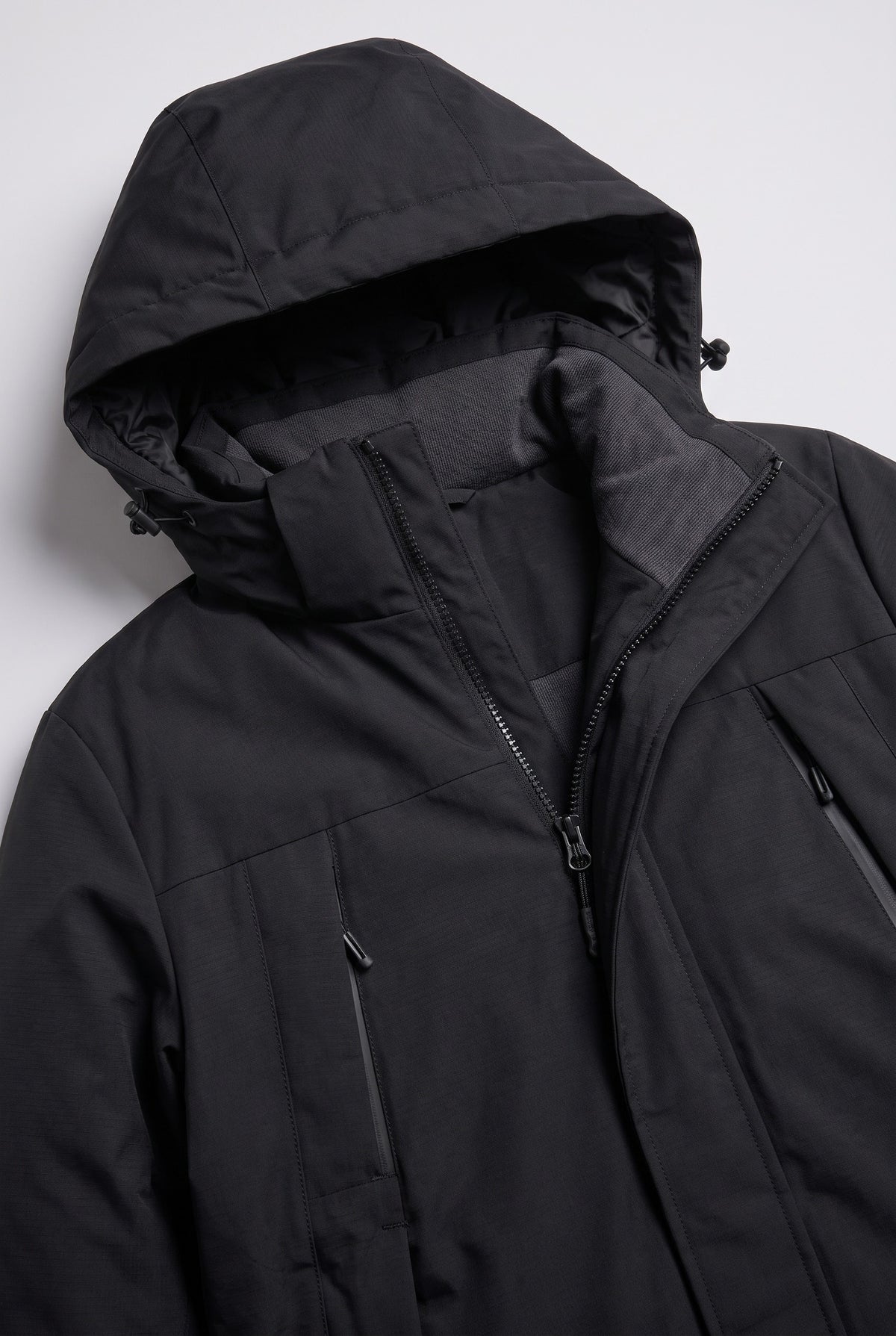 Women's Ski Jacket | Hooded Waterproof - Black detail