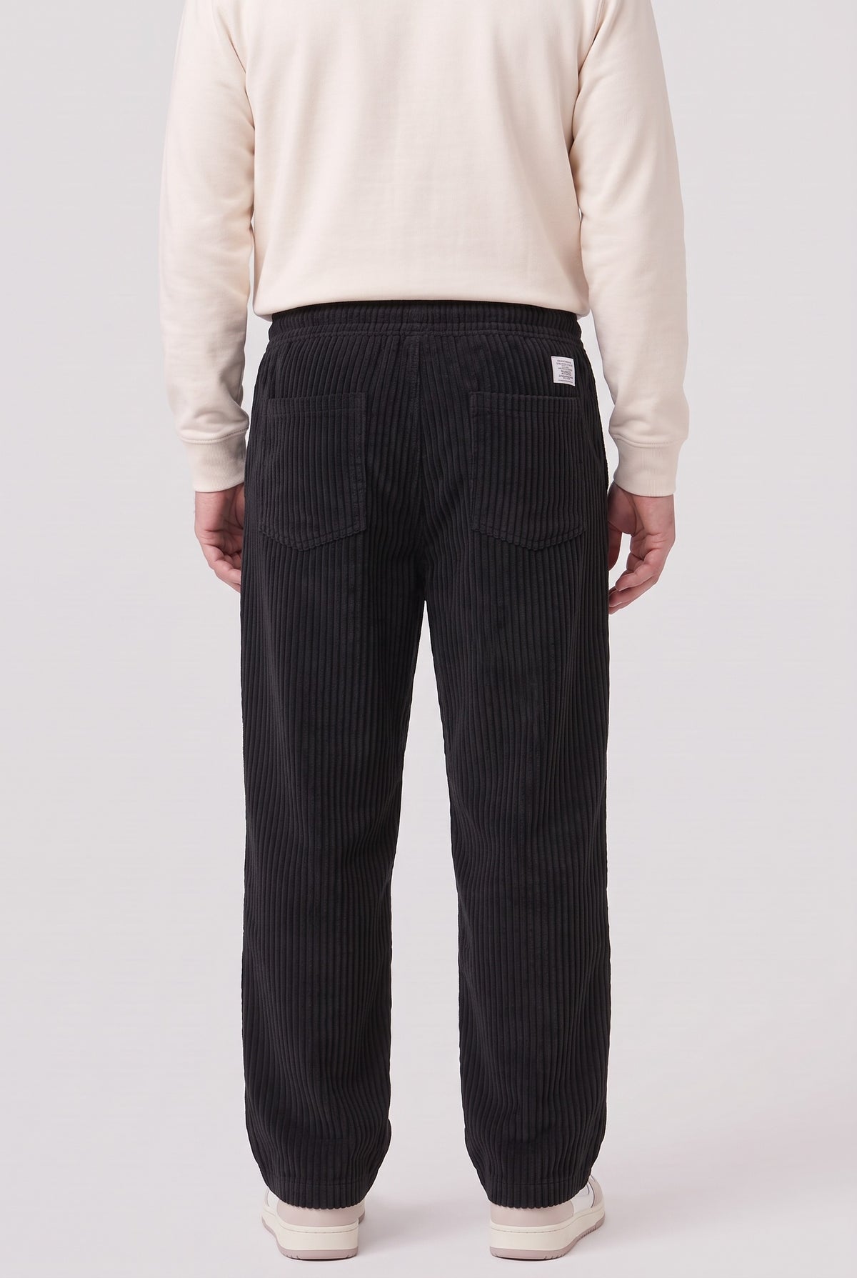Men’s Trousers | Corduroy Wide-Leg - Black back