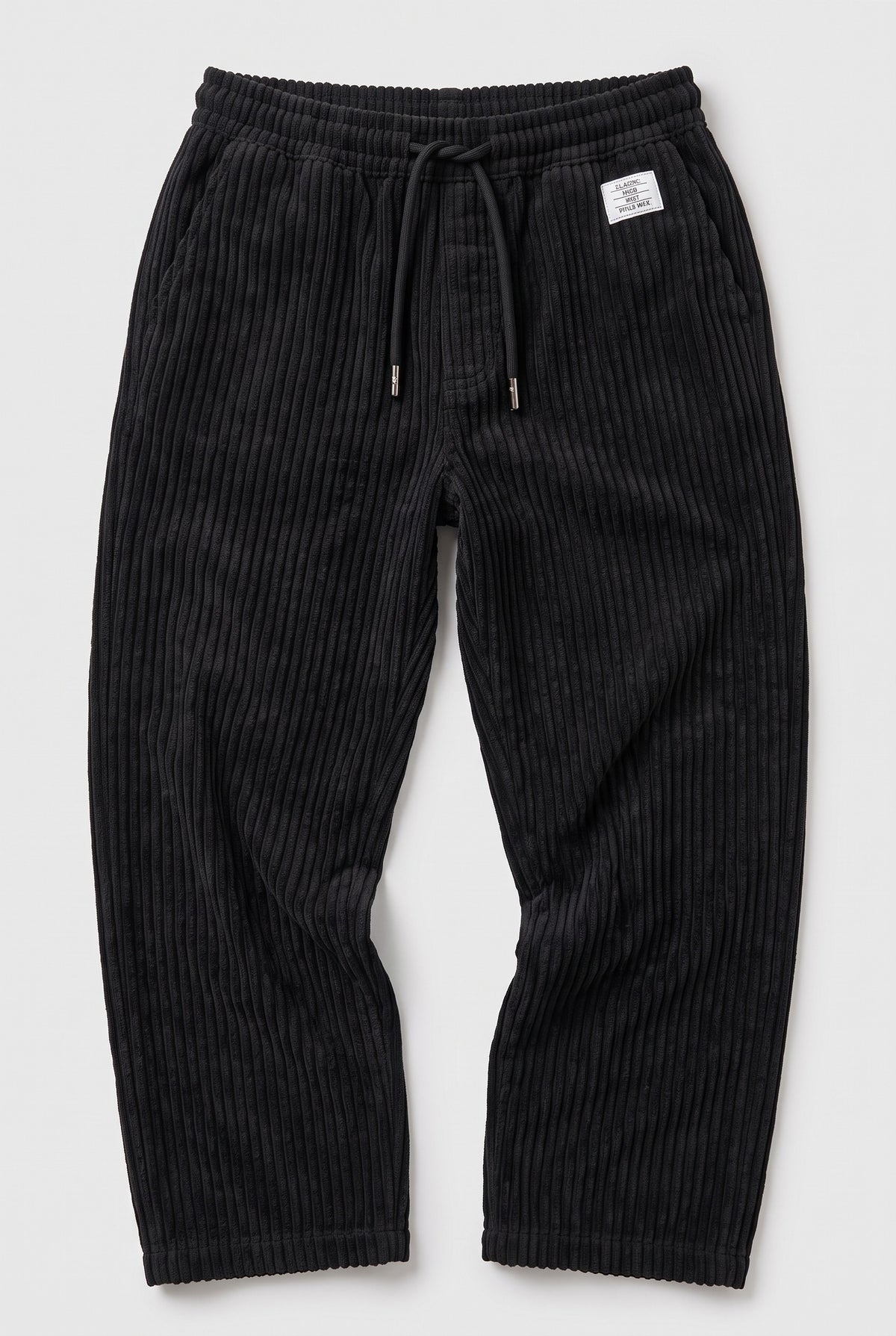 Men’s Trousers | Corduroy Wide-Leg - Black detail