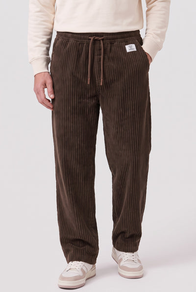 Men’s Trousers | Corduroy Wide-Leg - Brown