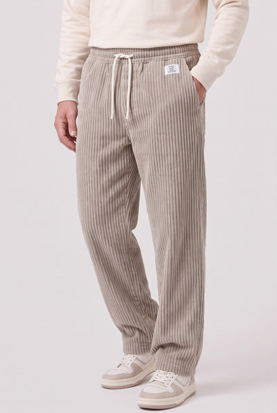 Men’s Trousers | Corduroy Wide-Leg - Khaki