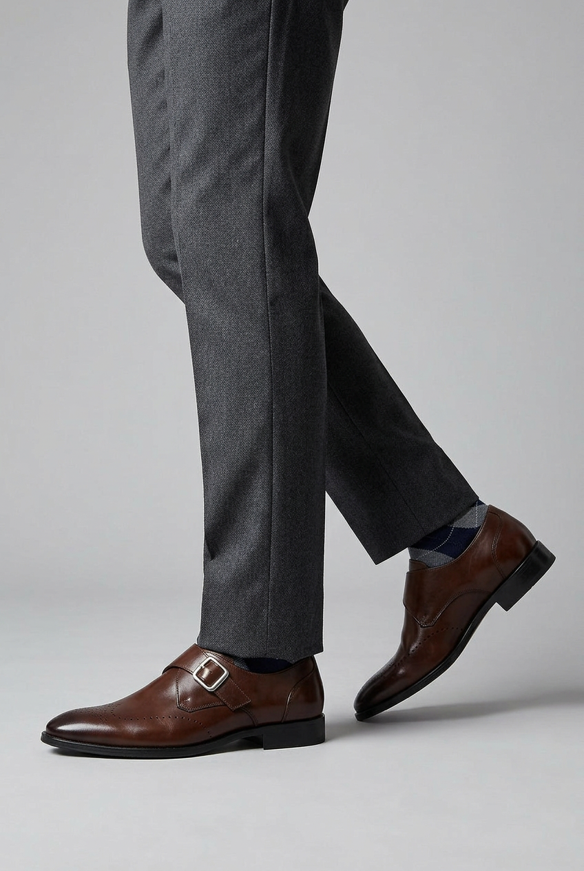 Men’s Brogues | Monk Strap with Cushioned Insole - 2