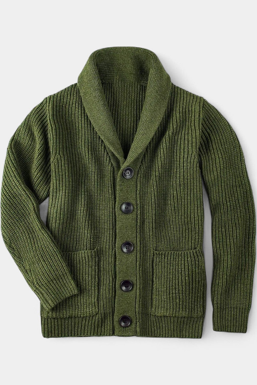 Men's Cardigan | Button Shawl Collar - 4
