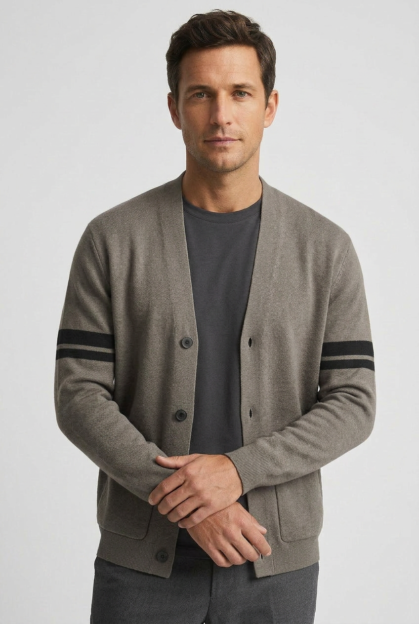 Men’s Cardigan | Lightweight Knit with Front Pockets - 6