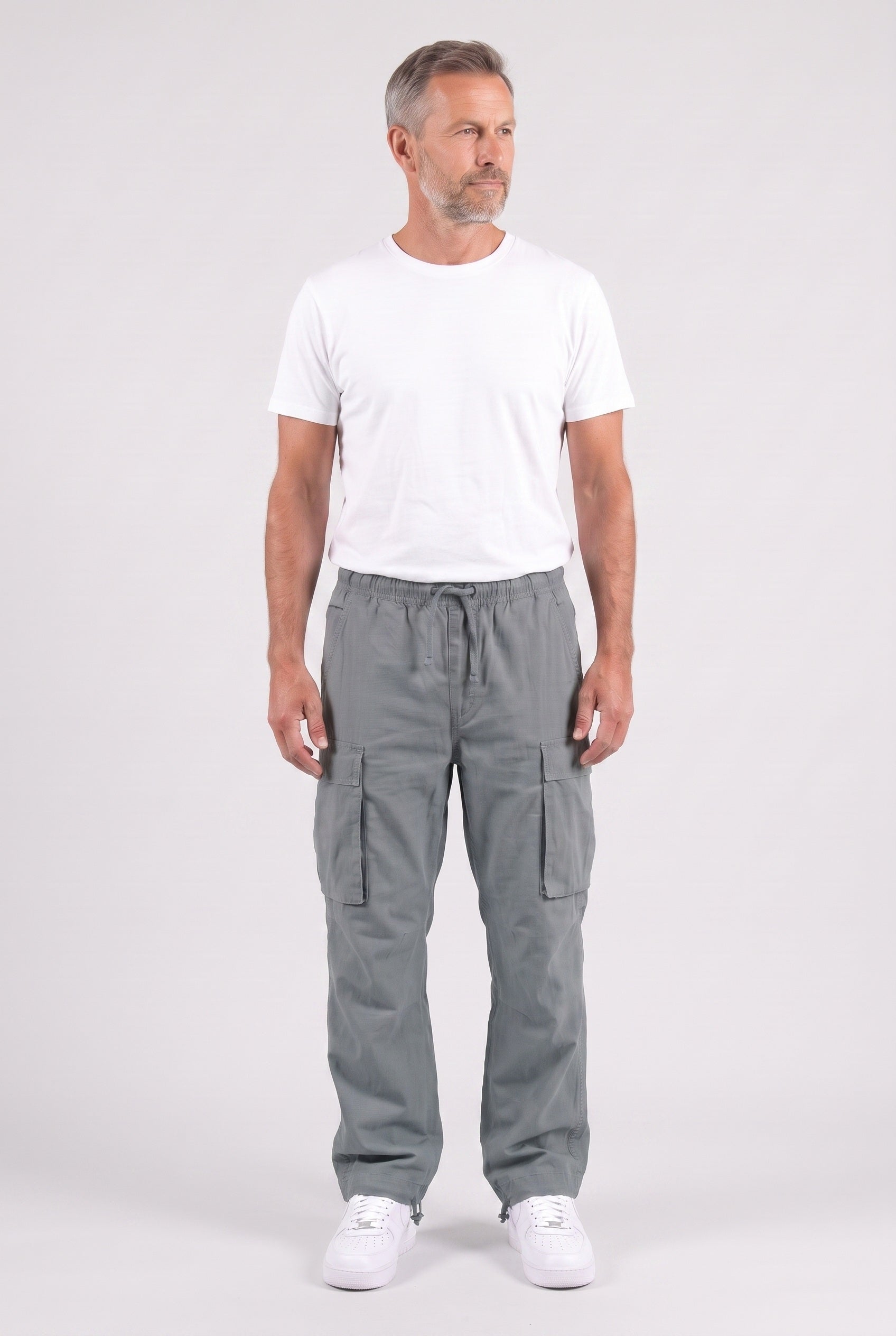 Men's Cargo Trousers | Relaxed Fit - Grey