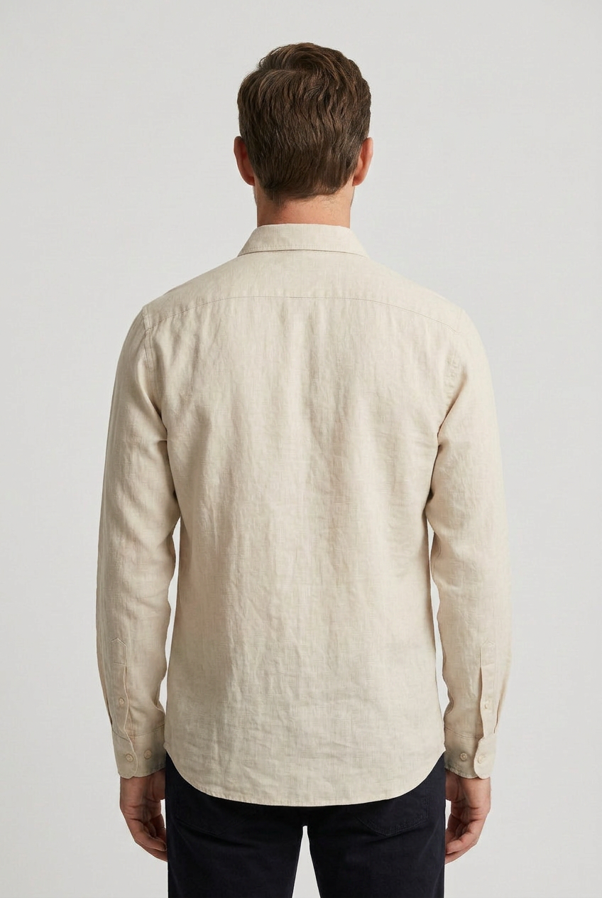 Men's Casual Collared Button Down Relaxed Fit Shirt | Long Sleeves - 2