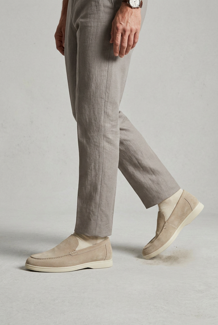 Men's Casual Round Toe Loafers | Slip-On - 2