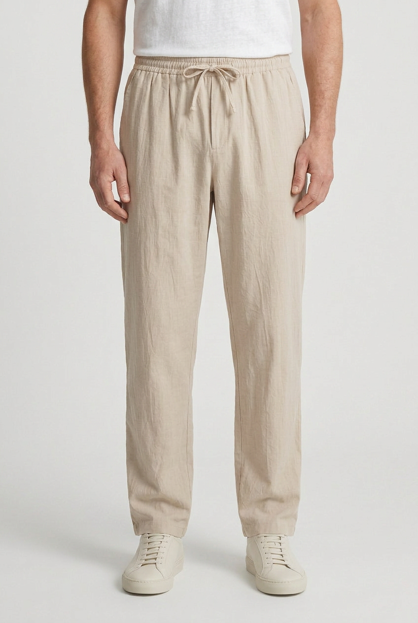 Men's Casual Summer Relaxed Fit Pants | Drawstring - 1