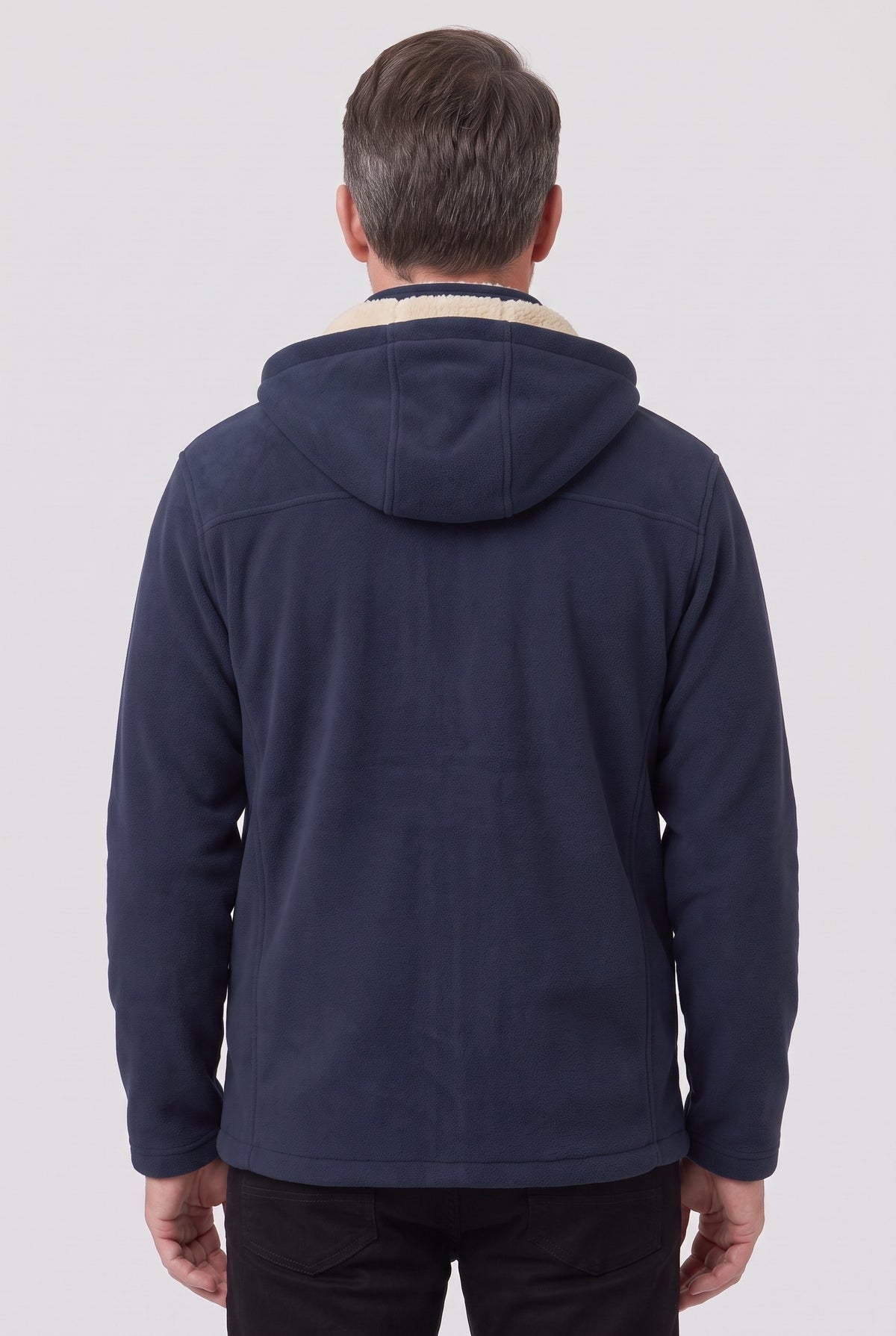 Men's Fleece Jacket | Sherpa-Lined Zip-Up back