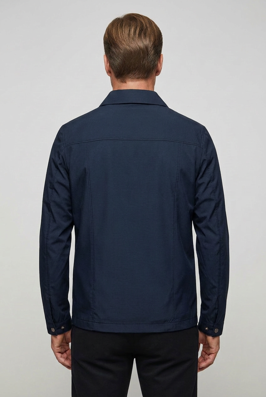 Men’s Harrington Jacket | Lightweight Zip-Up with Collar - 2