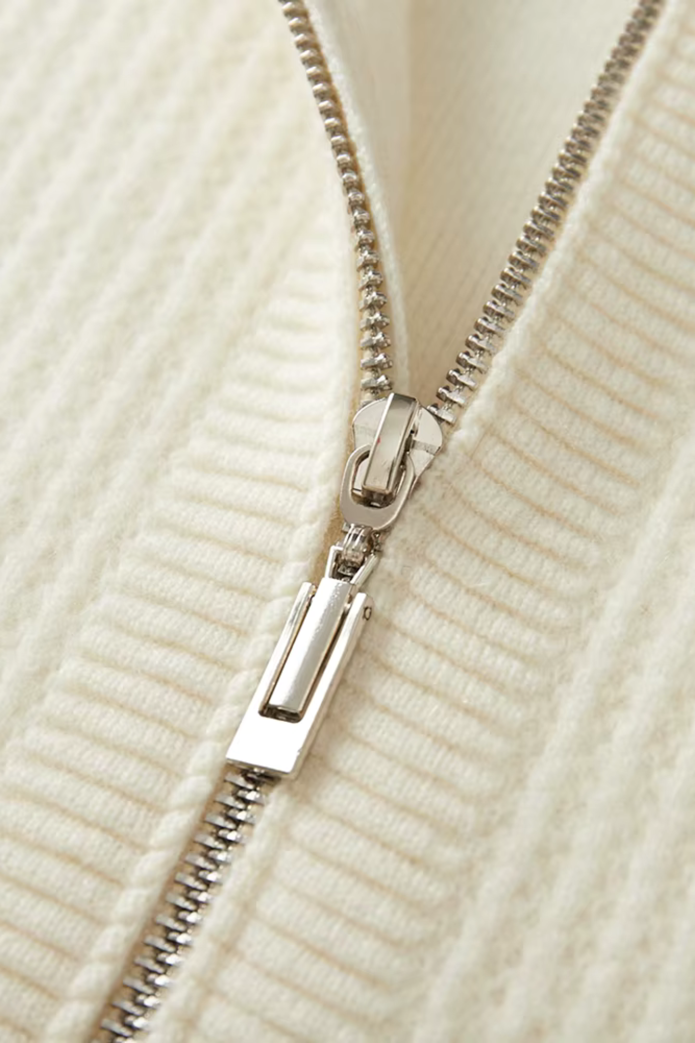 Men's Hoodie | Zip-Up Ribbed Knit - 14