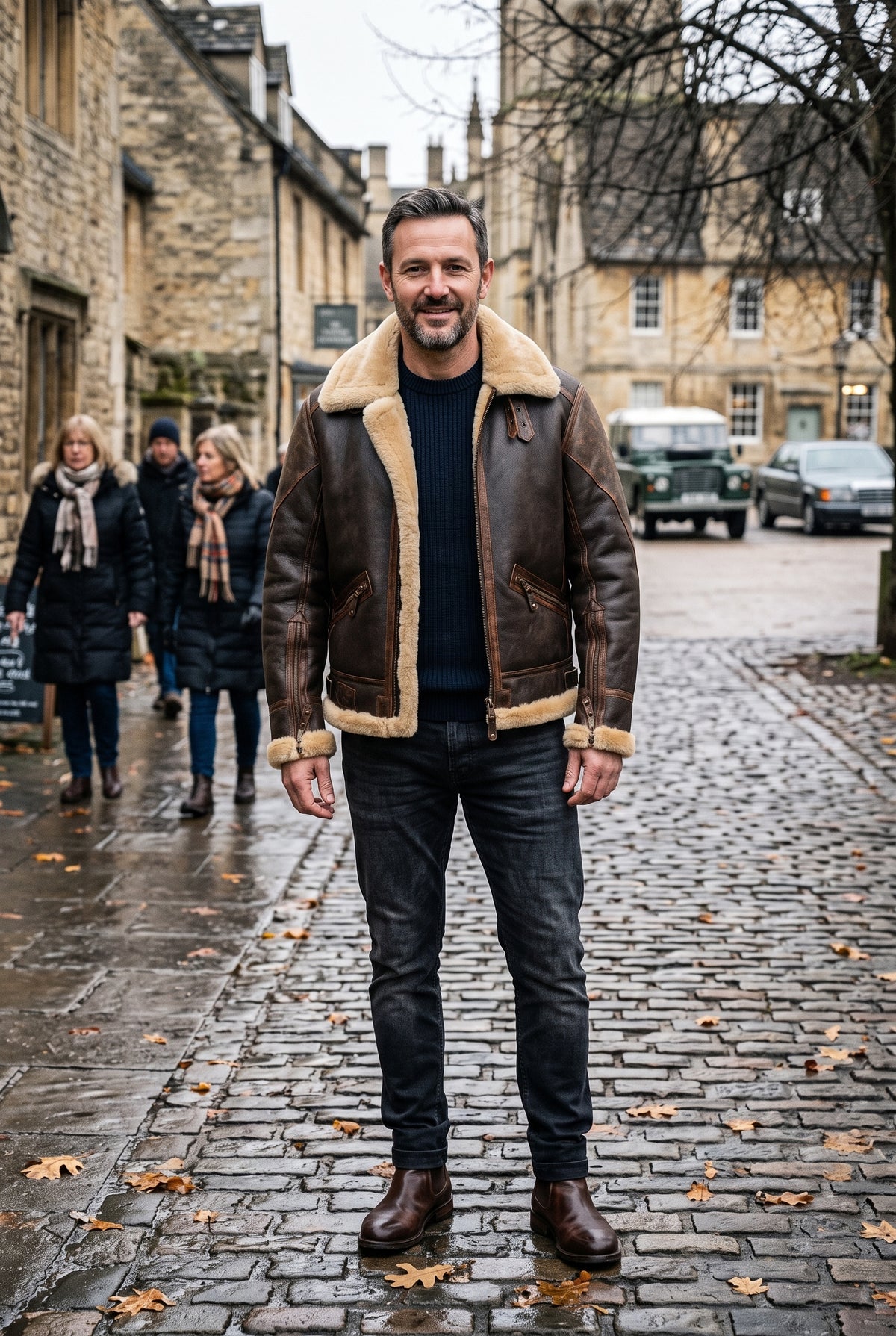 Men's Jacket | Aviator Faux Shearling - 4