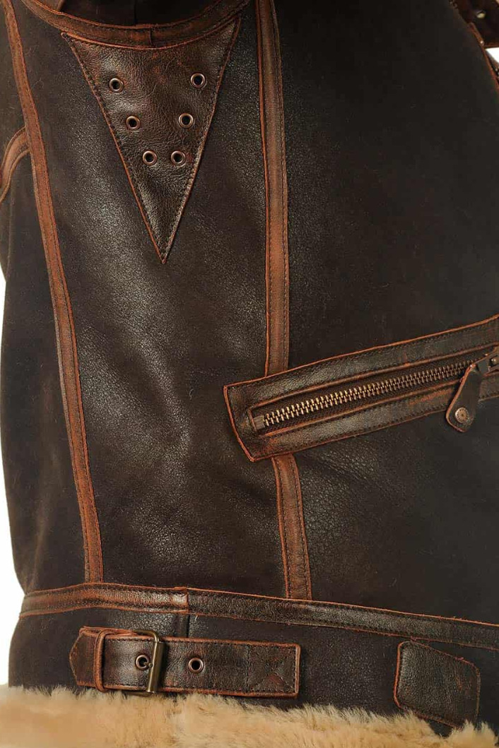 Men's Jacket | Aviator Faux Shearling - 16