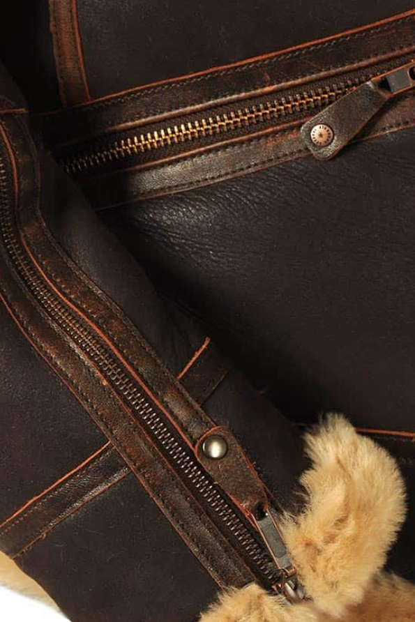 Men's Jacket | Aviator Faux Shearling - 17