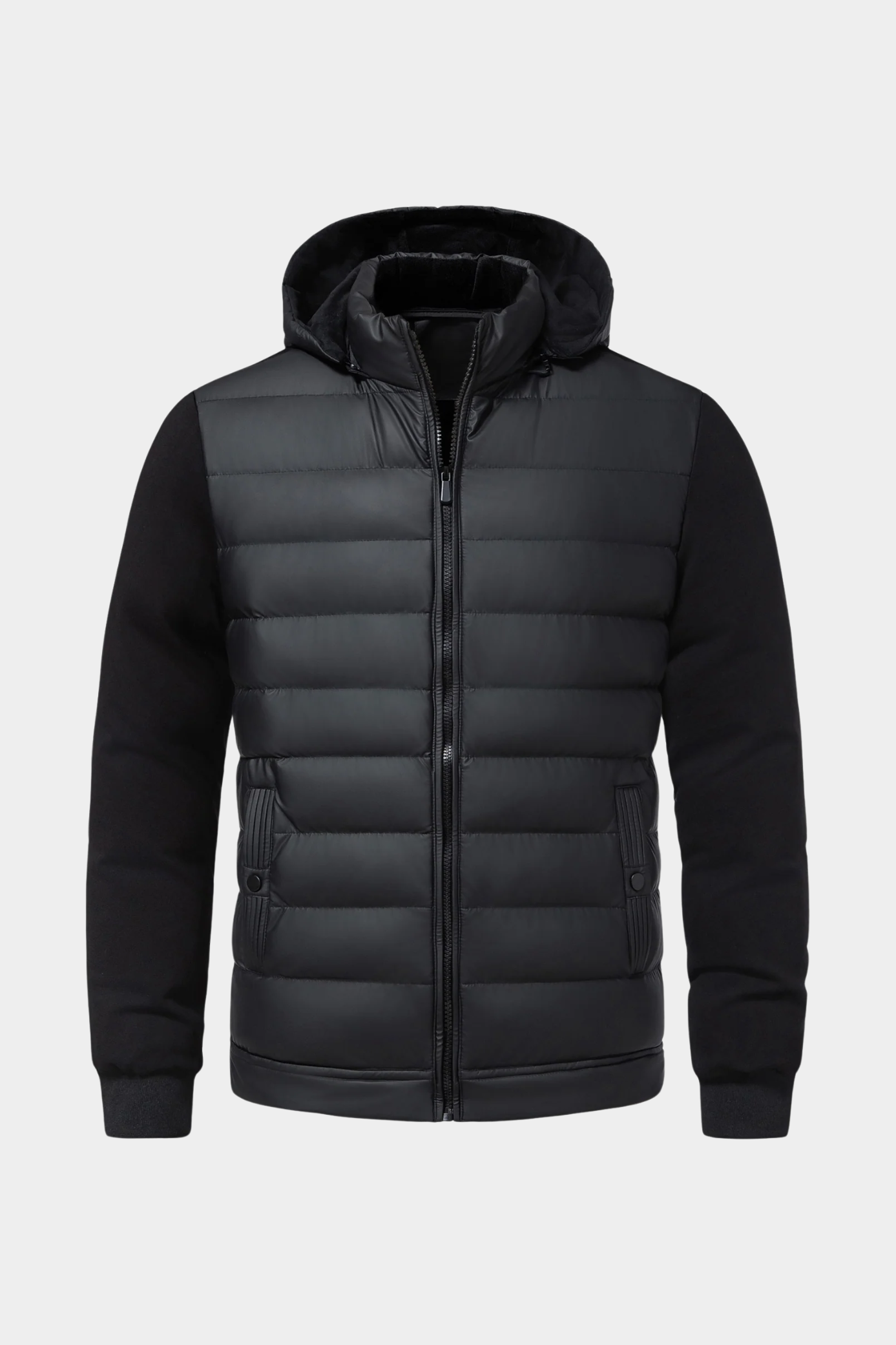 Men's Jacket | Hooded Quilted Hybrid - 1