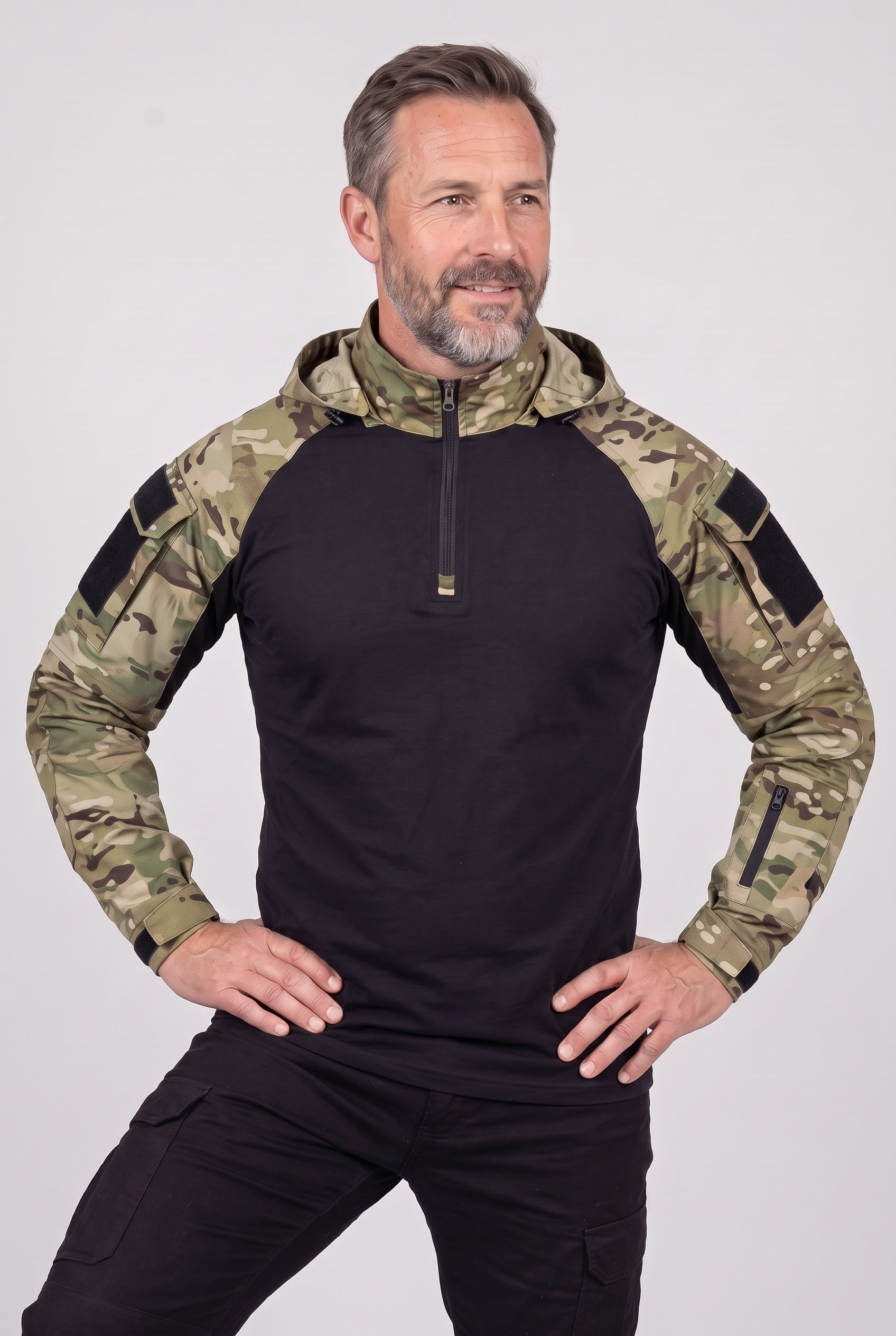 Men's Jacket | Hooded Tactical Utility - Camouflage