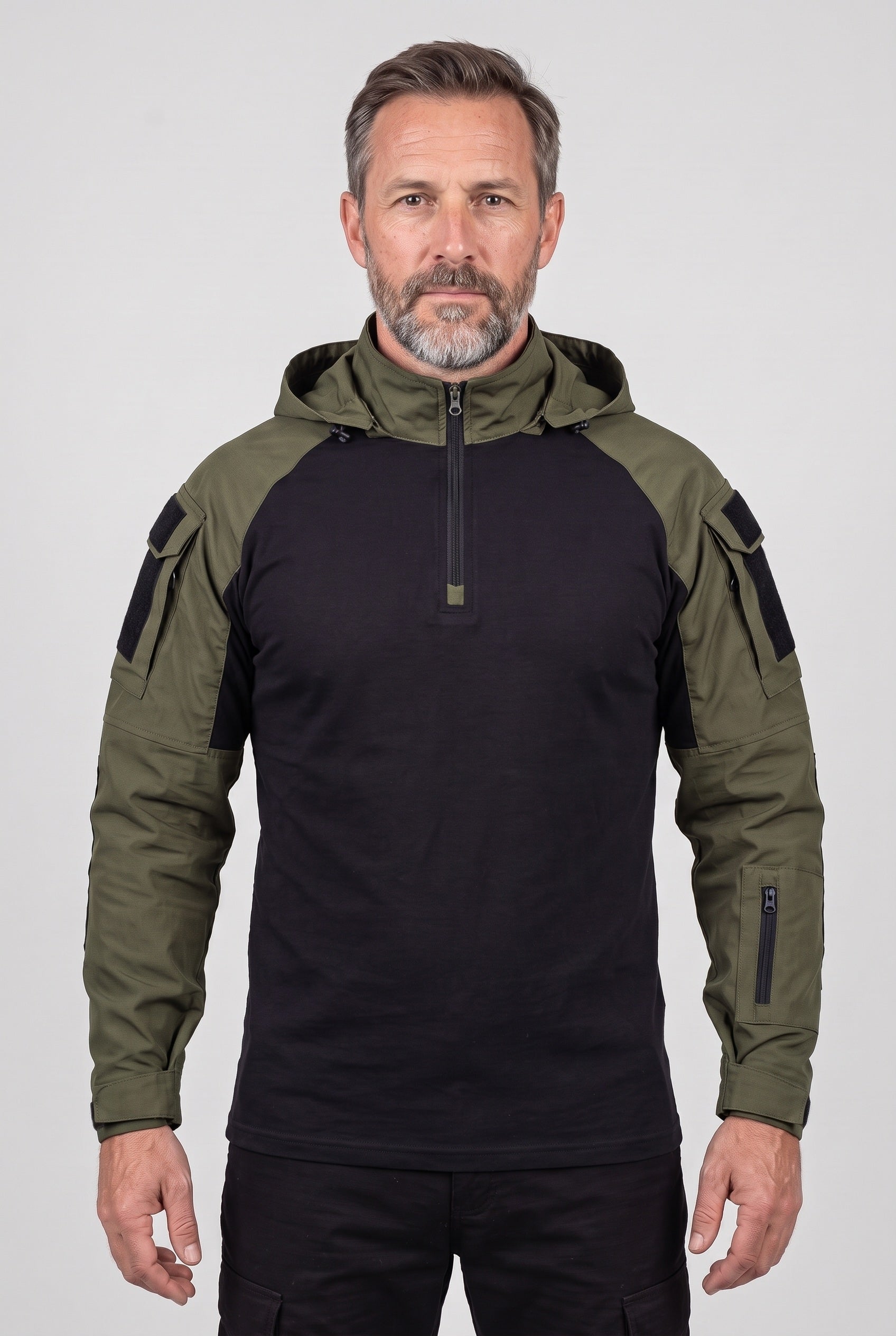 Men's Jacket | Hooded Tactical Utility - Dark Green