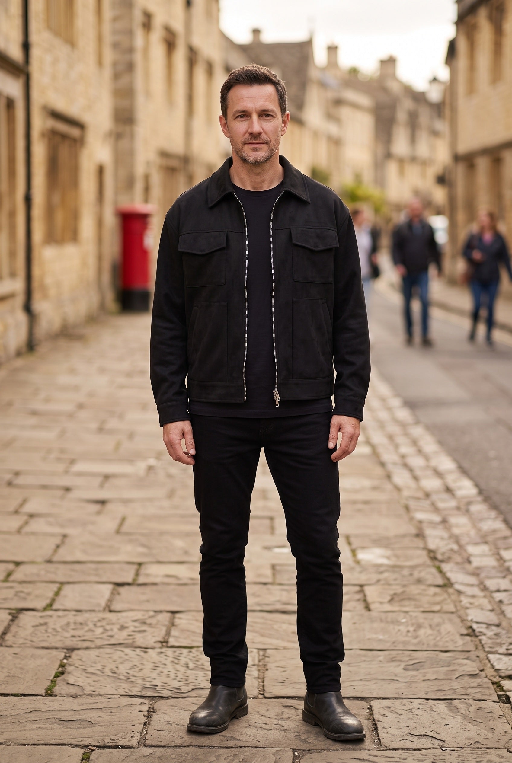 Men's Jacket | Suede-Look Field Four-Pocket - 23