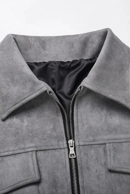Men's Jacket | Suede-Look Field Four-Pocket - 4