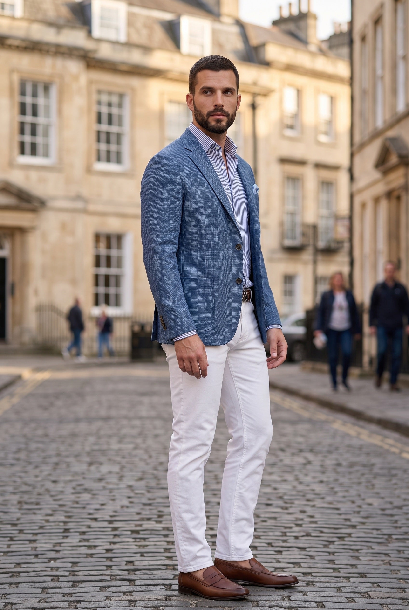 Men's Jacket | Unstructured Blazer Relaxed Fit - 3