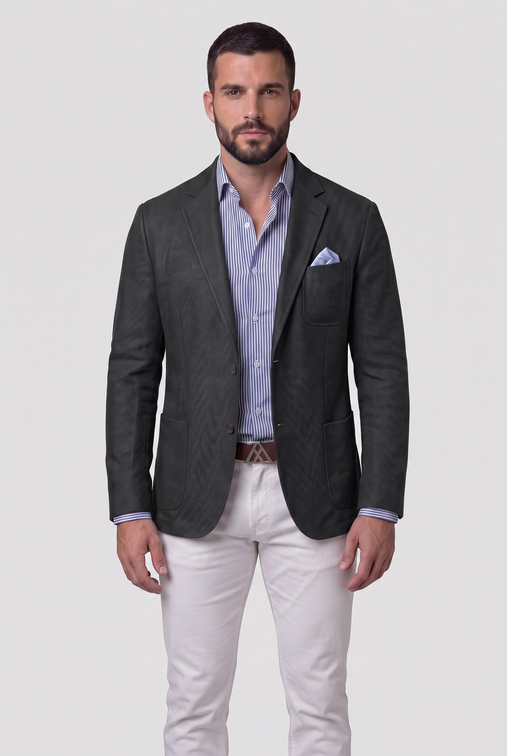 Men's Jacket | Unstructured Blazer Relaxed Fit - 6