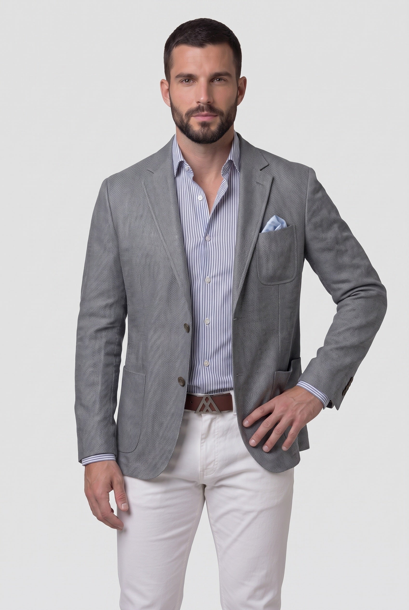 Men's Jacket | Unstructured Blazer Relaxed Fit - 7