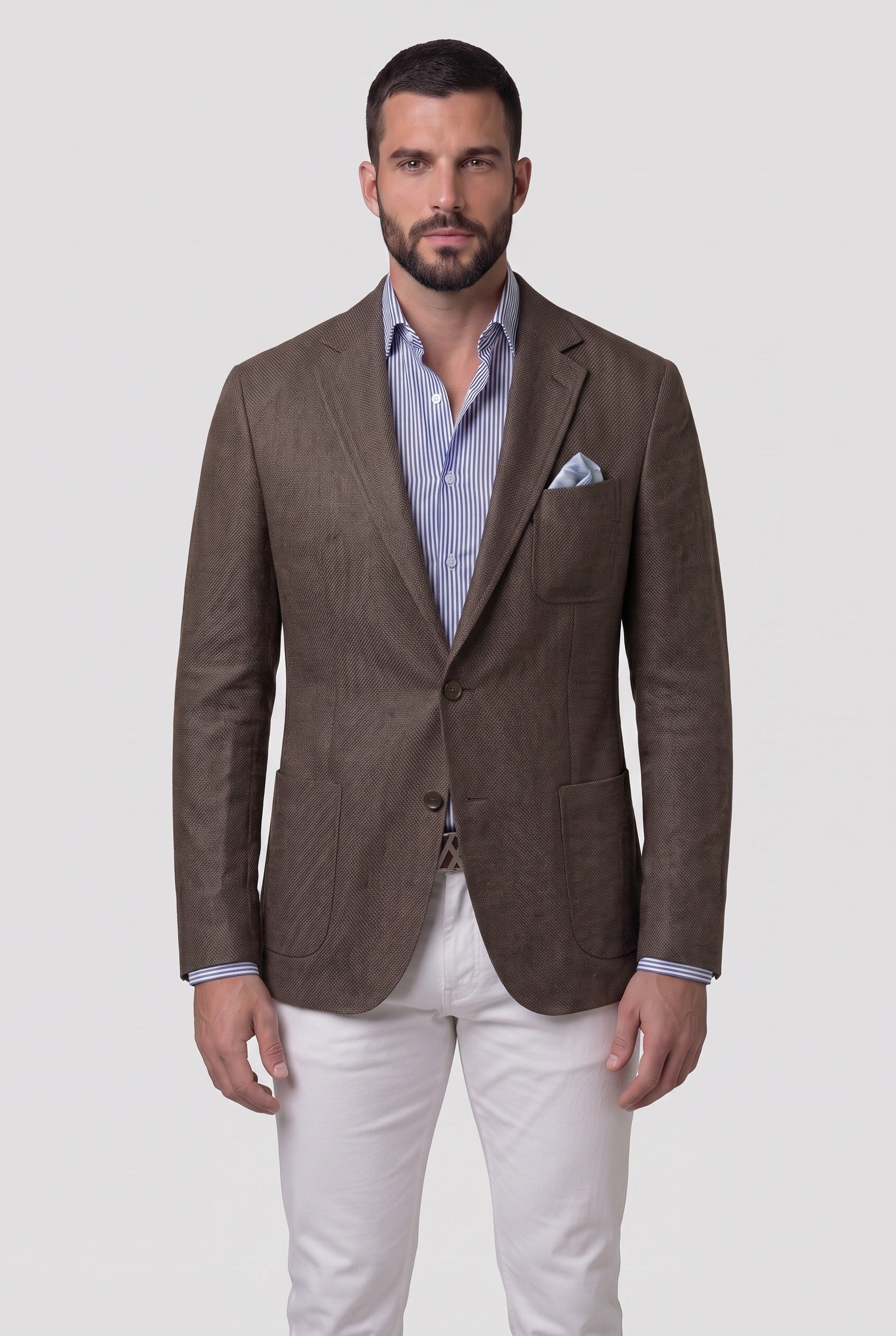 Men's Jacket | Unstructured Blazer Relaxed Fit - 8