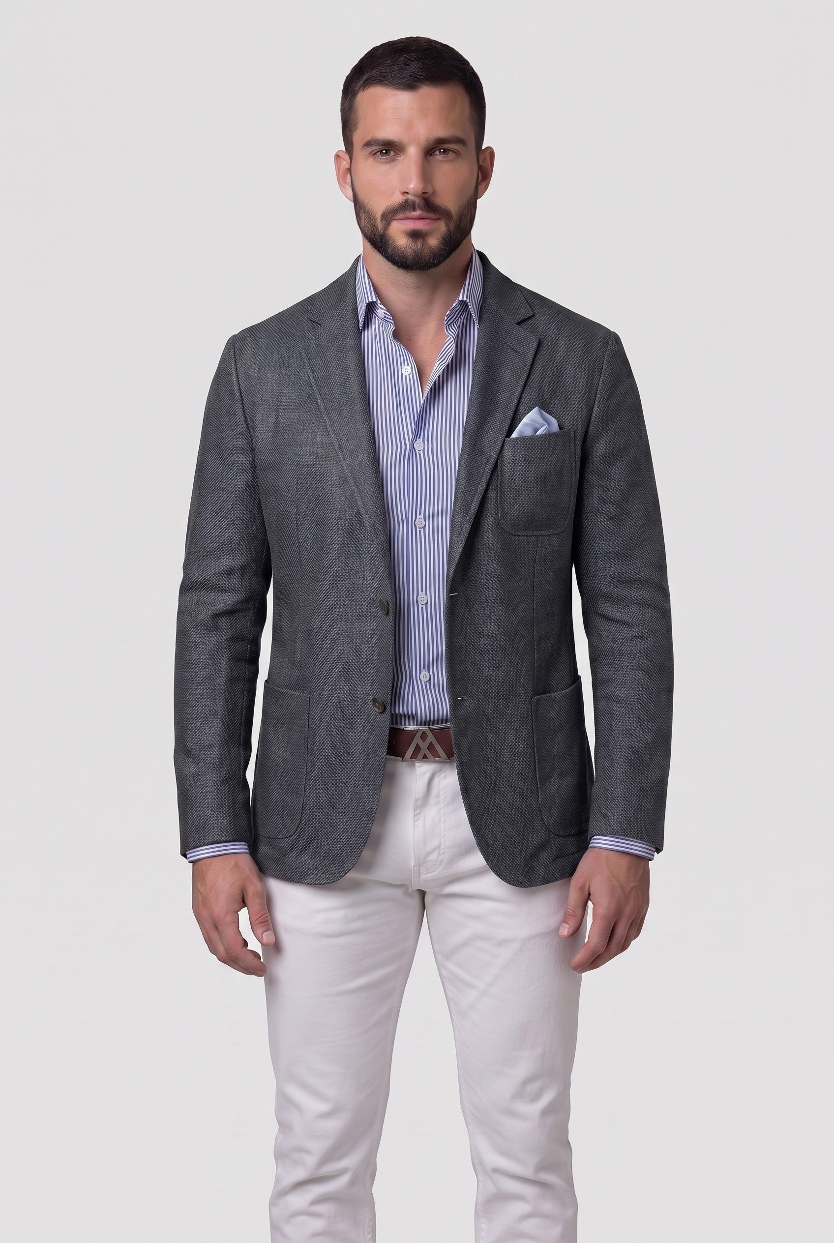 Men's Jacket | Unstructured Blazer Relaxed Fit - 9