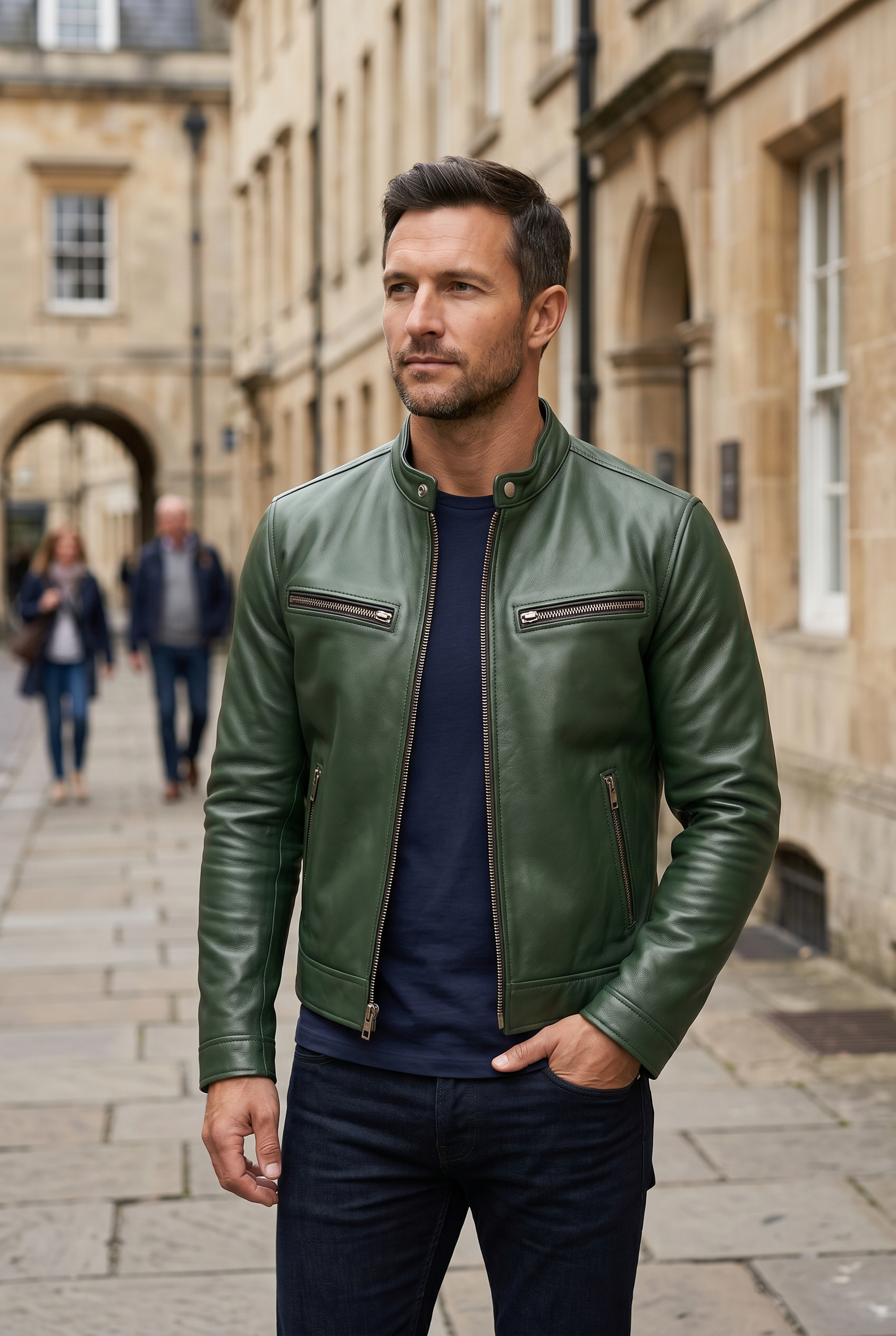 Men's Jacket | Zipper Pockets-4