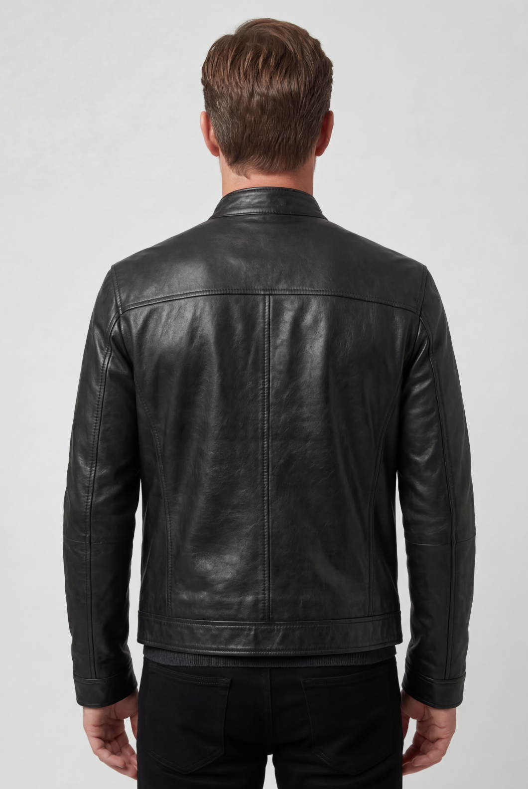 Men’s Jackets | Leather Look with Multiple Zip Pockets - 2