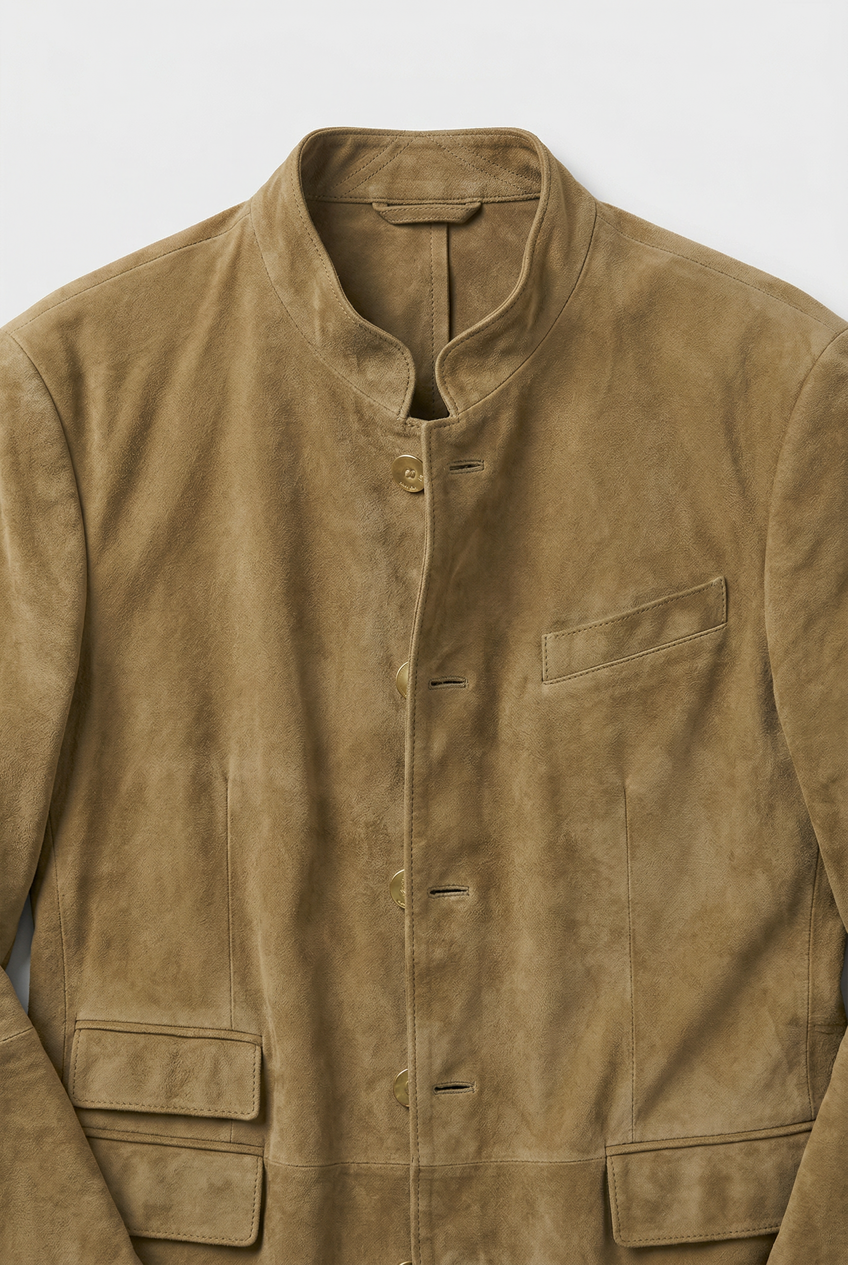 Men’s Jackets | Suede Look with Stand Collar - 3