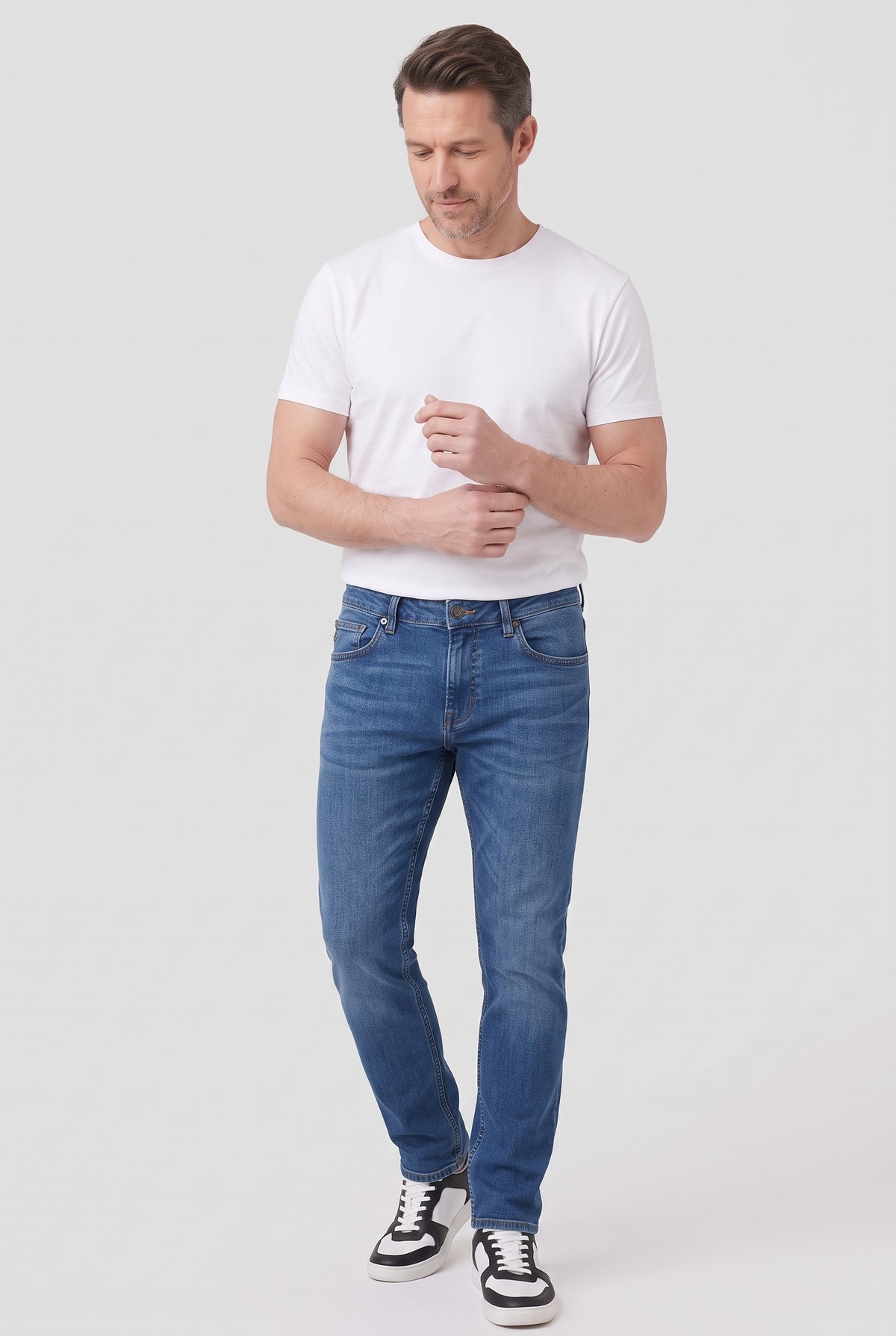 Men's Jeans | Slim Fit Tapered - Mid Blue