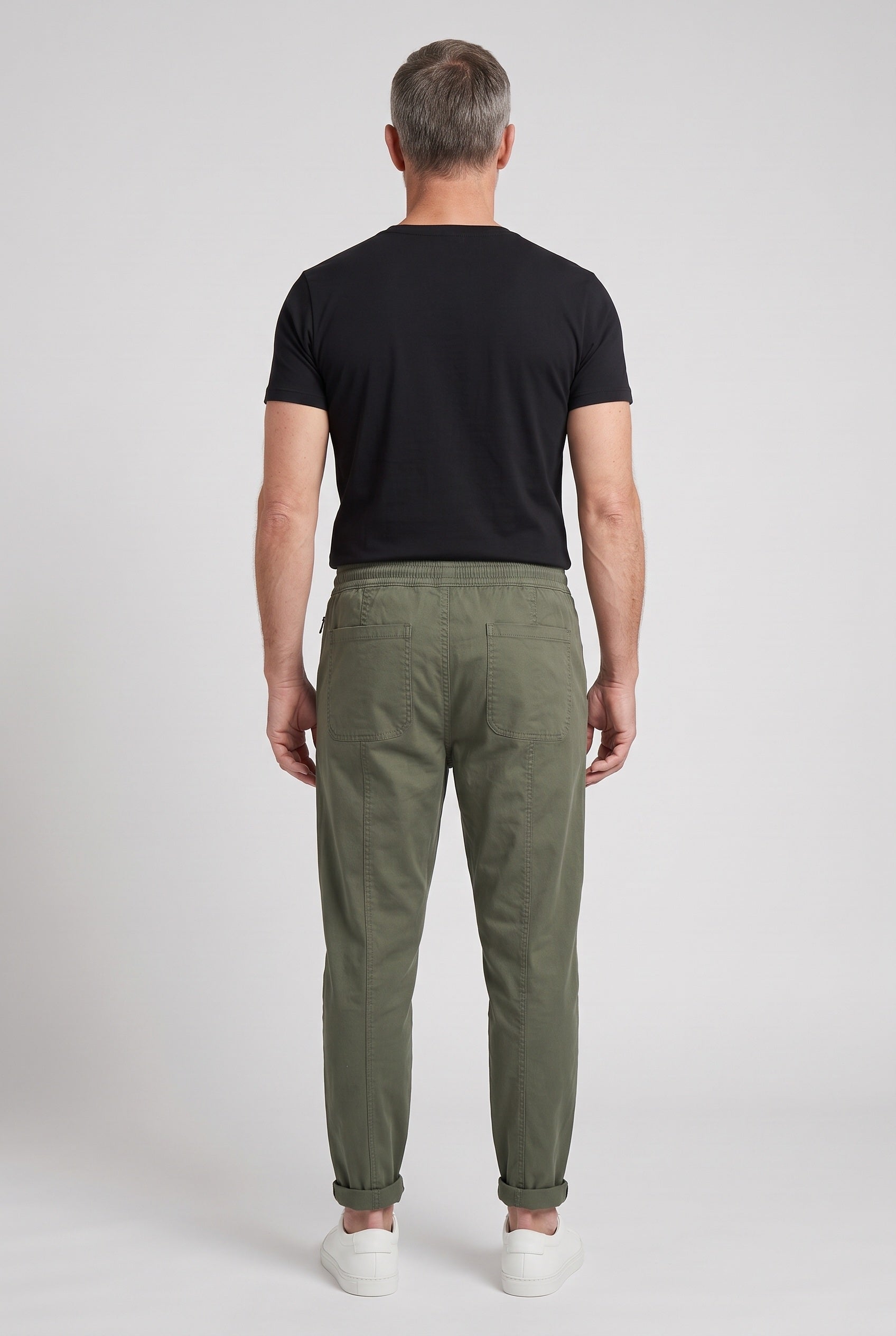Men's Joggers | Tapered Drawstring - Army Green back