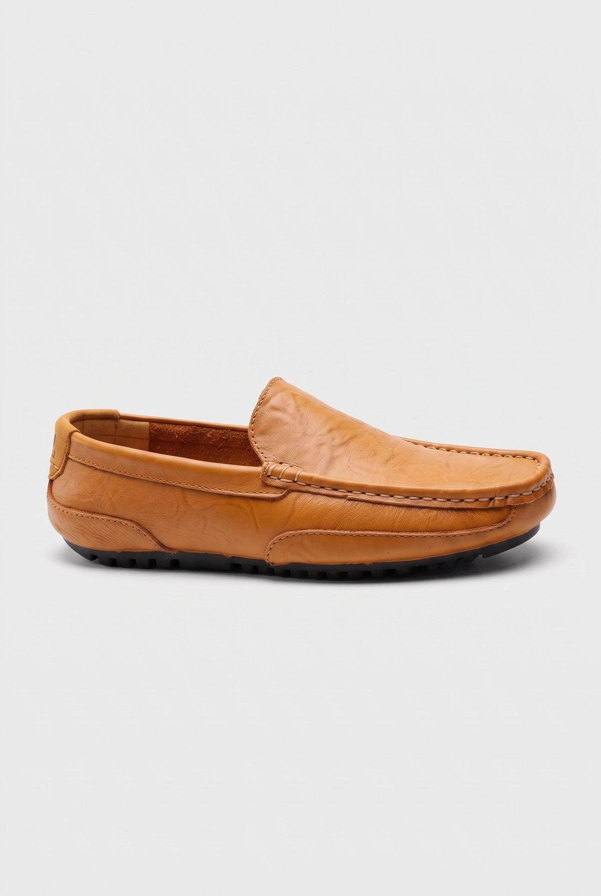 Men's Loafers | Leather-Look Driving Slip-On - Brown