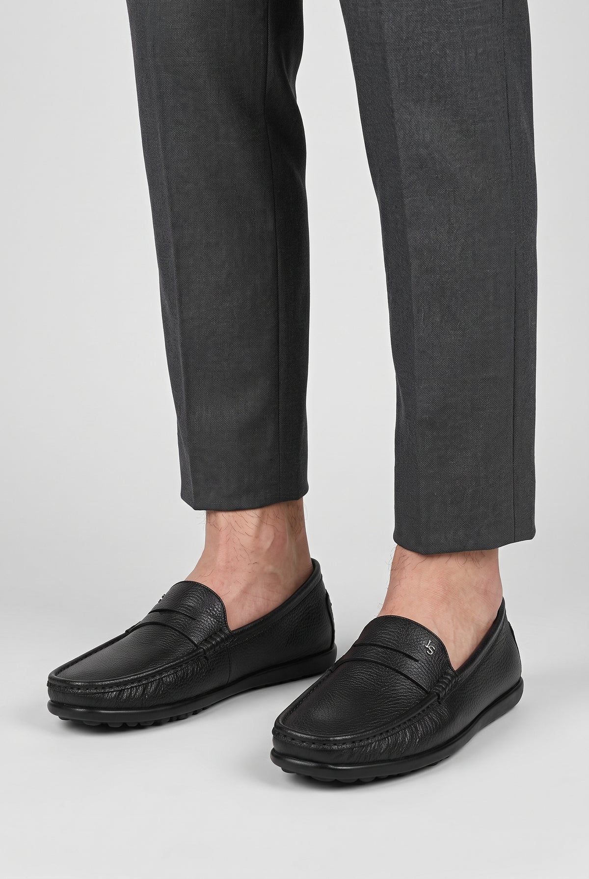 Men's Loafers | Leather-Look Penny Slip-On - Worn