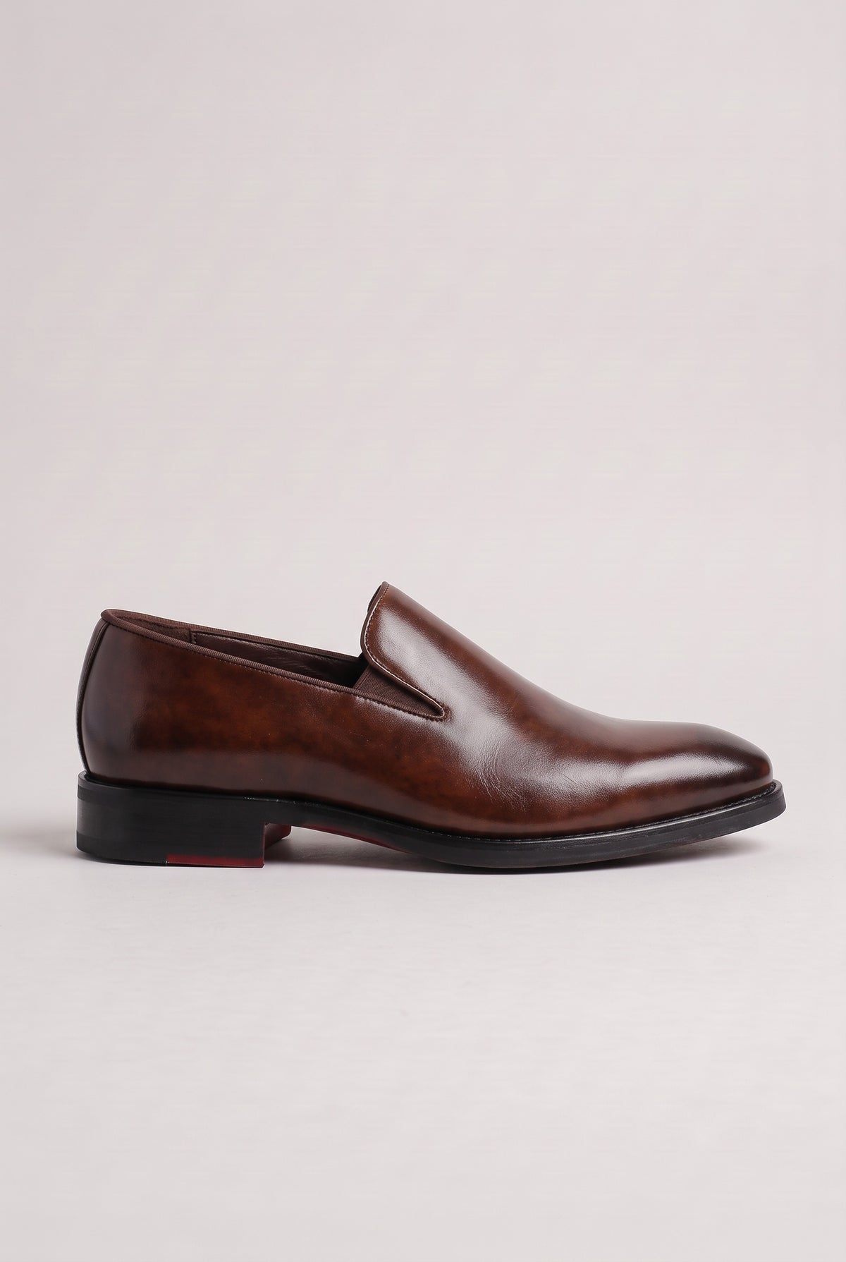 Men's Loafers | Leather-Look Slip-On - Brown