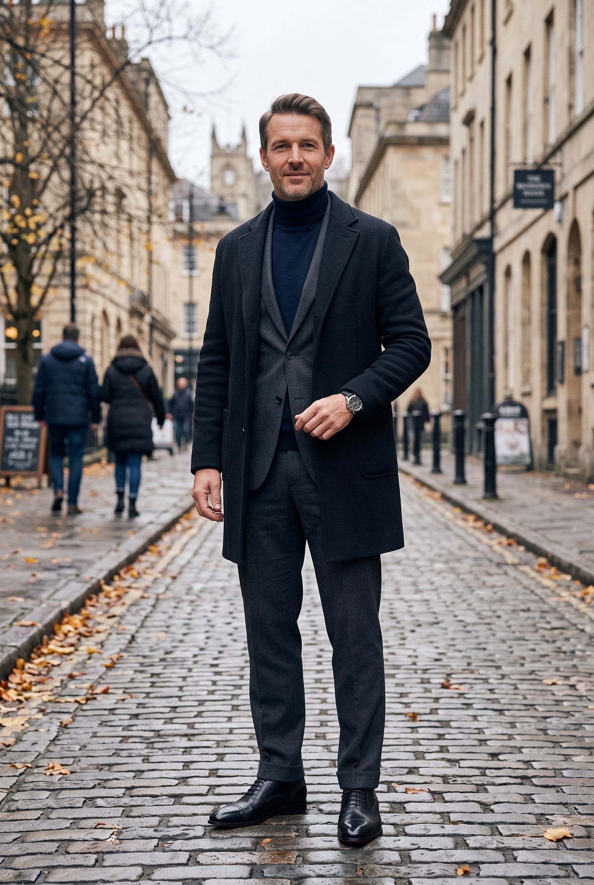 Men's Shoes | Brogue Oxford - Black Lifestyle