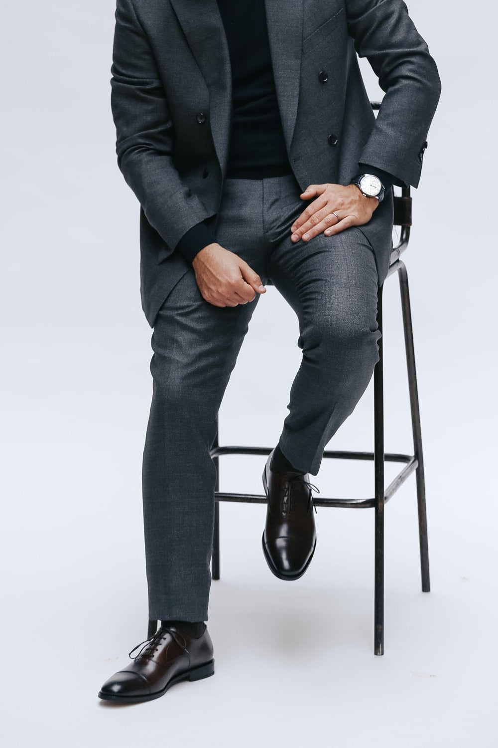 Men's Shoes | Leather-Look Lace-Up Derby - 5