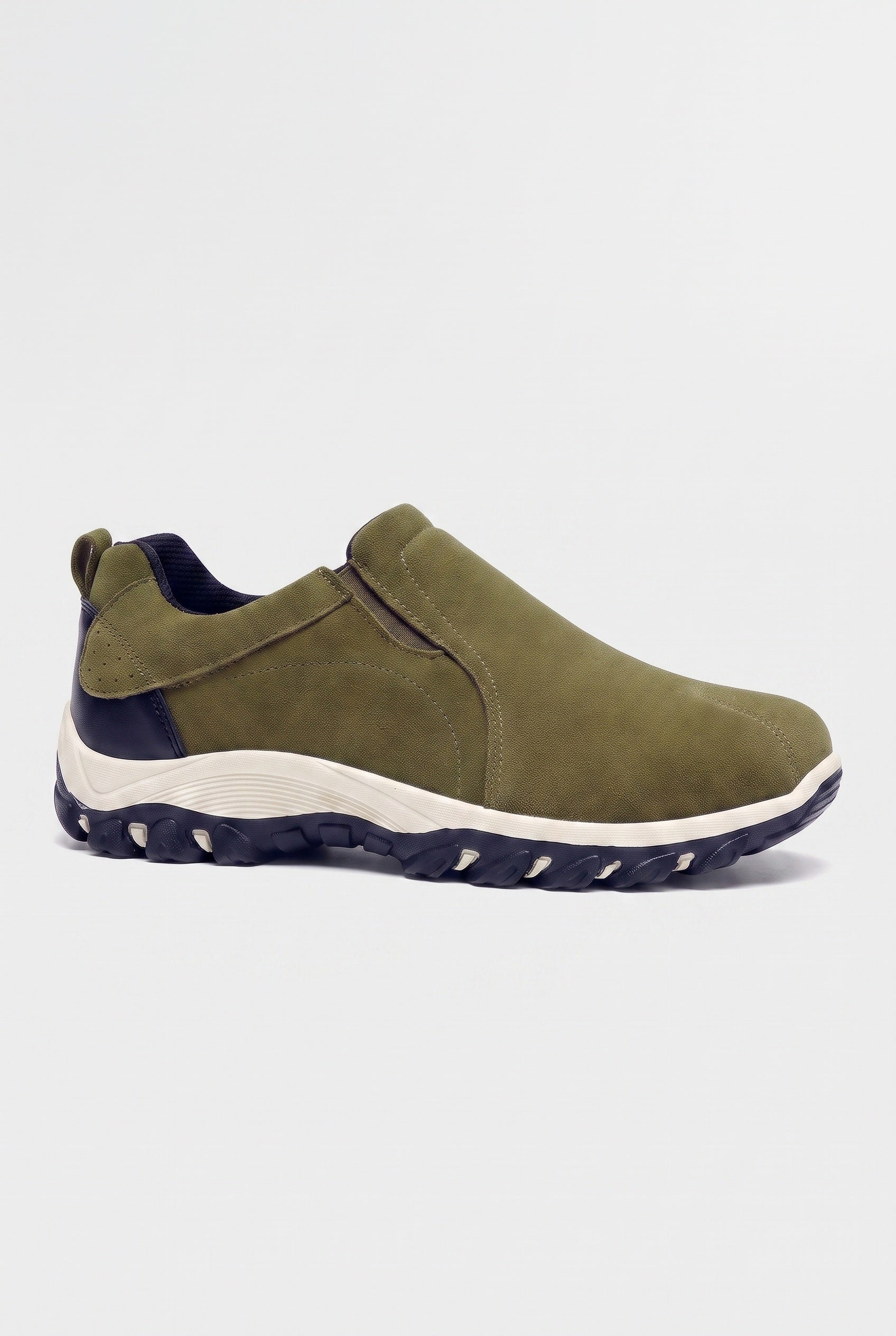 Men's Shoes | Slip-On Suede-Look Grip Sole - 8