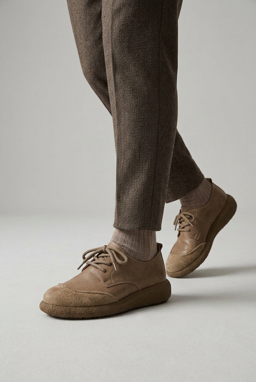 Men's Shoes | Suede Look and Leather Look with Cushioned Insole - 2