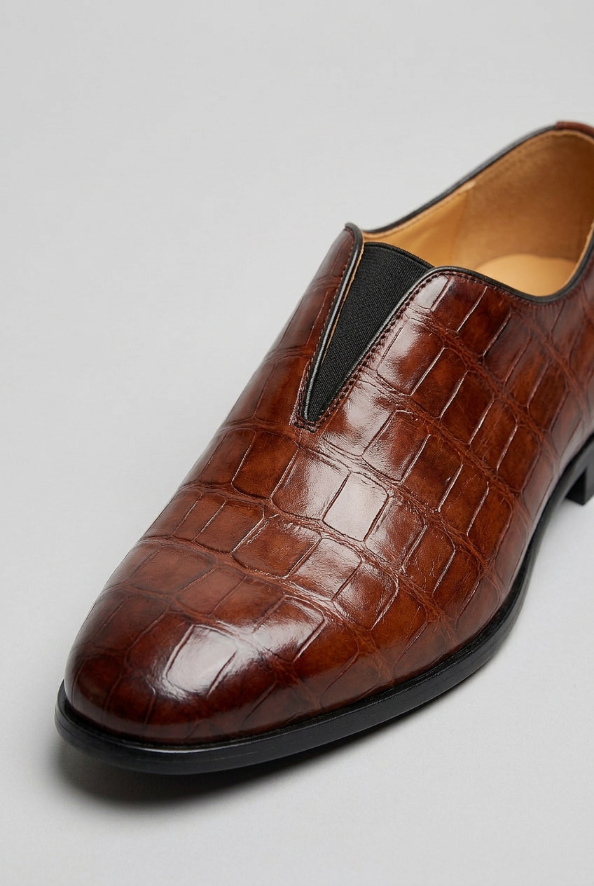 Men's Slip-On Formal Shoes | Textured  - 3