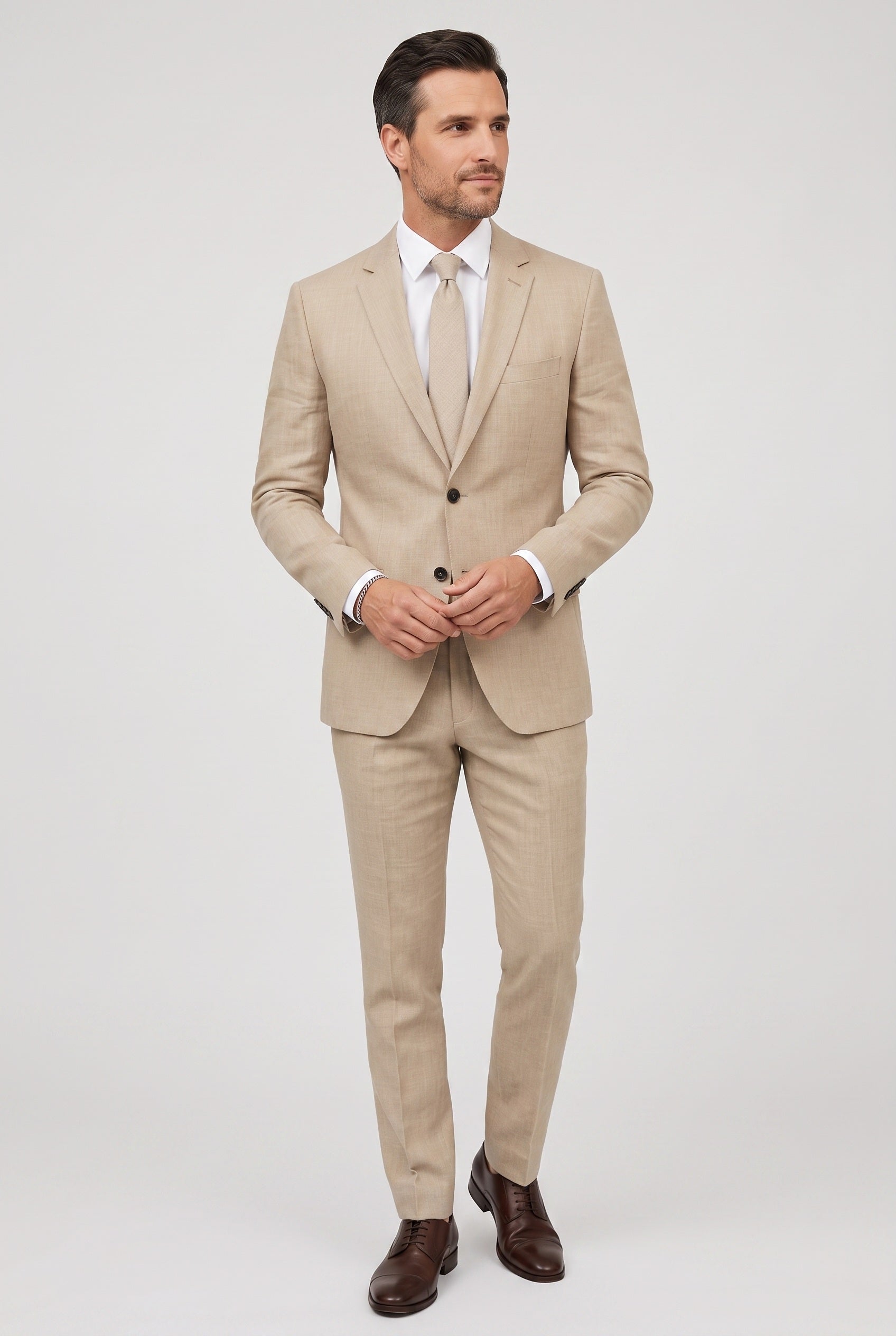 Men's Suit | Linen-Look Slim Fit - 6