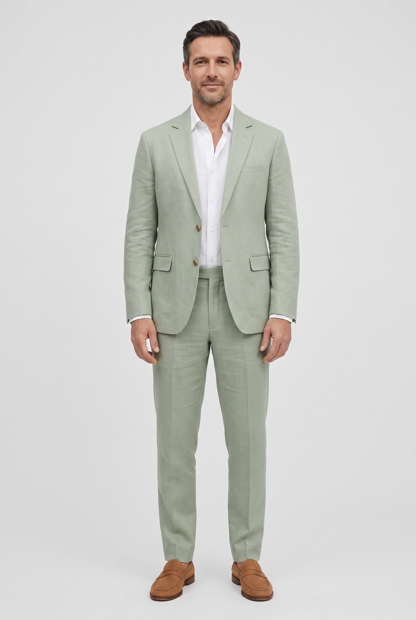 Men's Suit | Linen-Look Two-Piece - 10