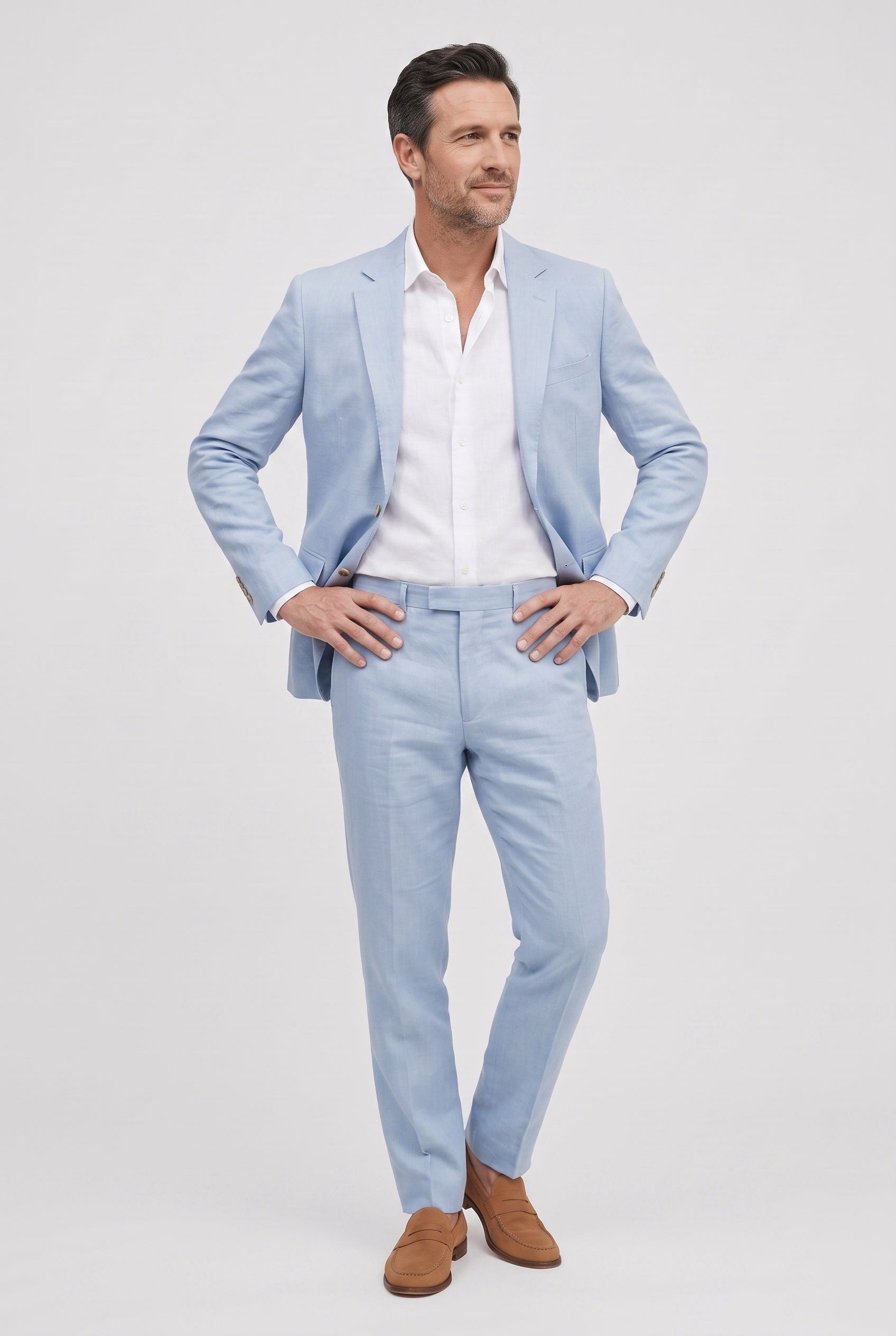 Men's Suit | Linen-Look Two-Piece - 14